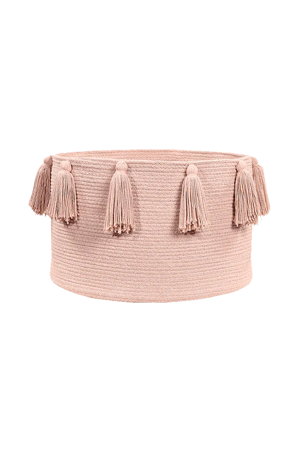 BASKET TASSELS VINTAGE NUDE Little Wonder & Co