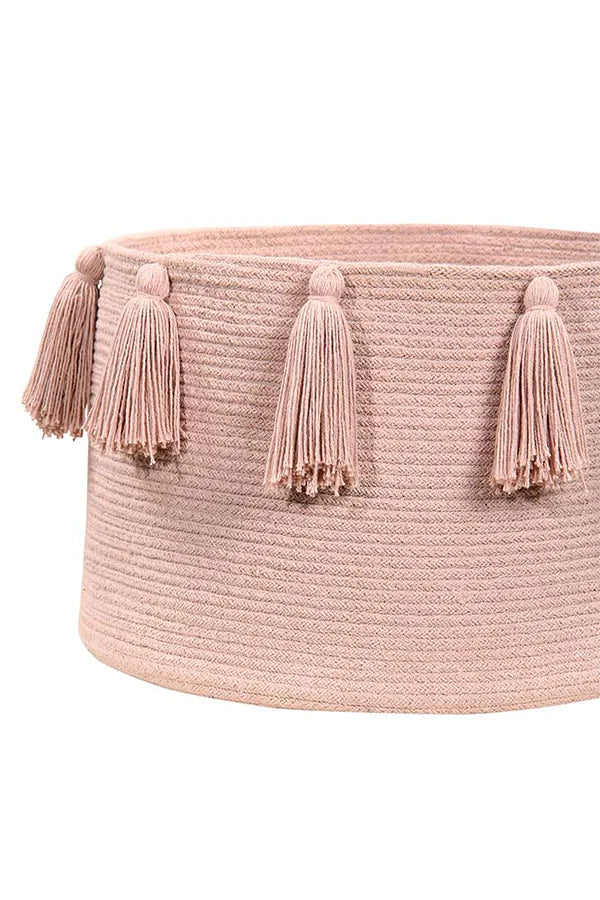 BASKET TASSELS VINTAGE NUDE Little Wonder & Co