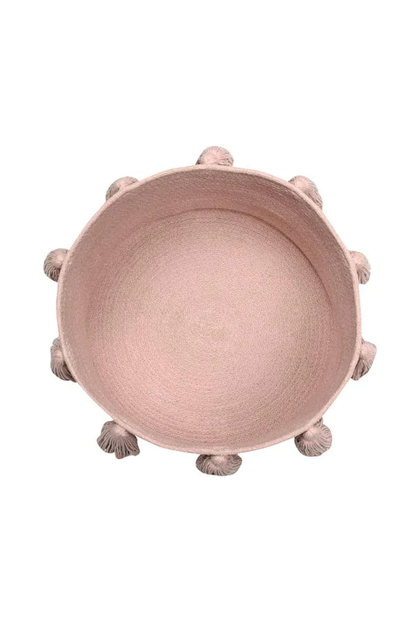 BASKET TASSELS VINTAGE NUDE Little Wonder & Co