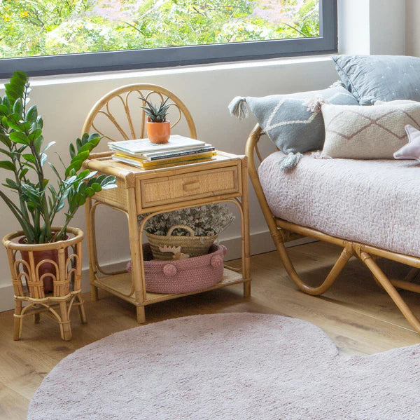 BASKET TRAY ASH ROSE Little Wonder & Co