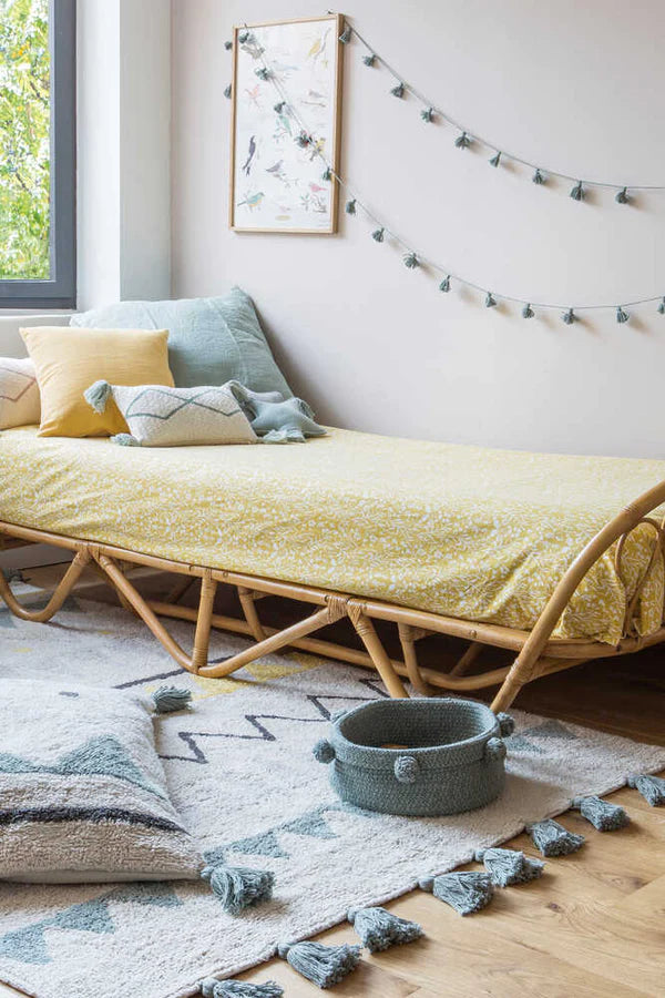 BASKET TRAY VINTAGE BLUE Little Wonder & Co