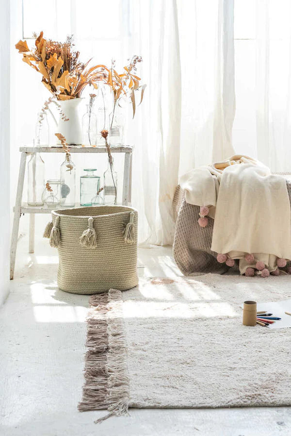 BASKET WOODY OLIVE Little Wonder & Co