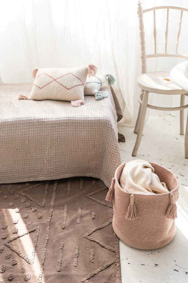 BASKET WOODY VINTAGE NUDE Little Wonder & Co