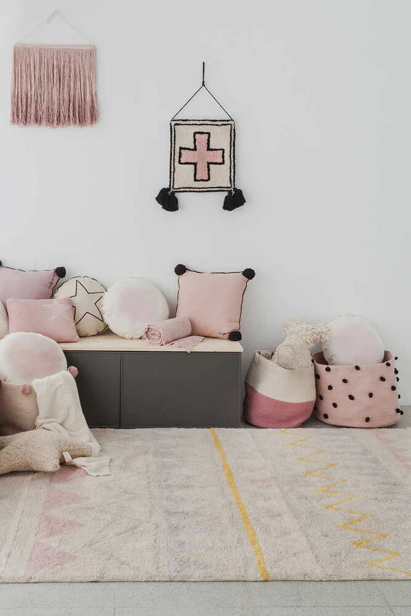 BASKET ZOCO ASH ROSE-NATURAL Little Wonder & Co