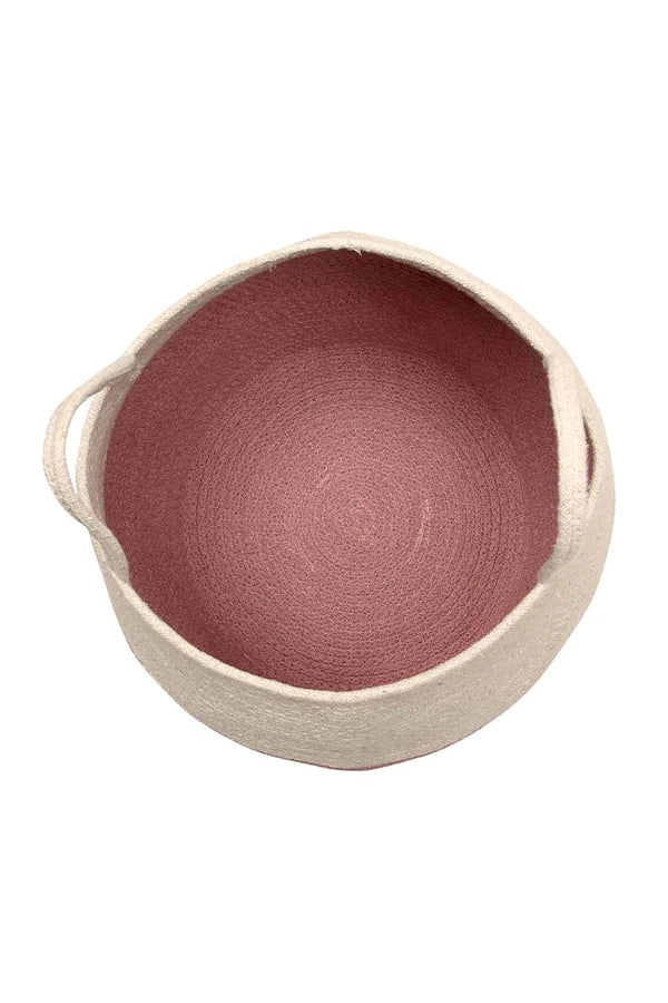 BASKET ZOCO ASH ROSE-NATURAL Little Wonder & Co