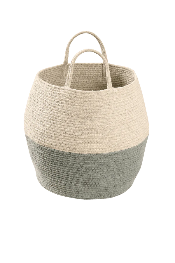 BASKET ZOCO VINTAGE BLUE-NATURAL Little Wonder & Co