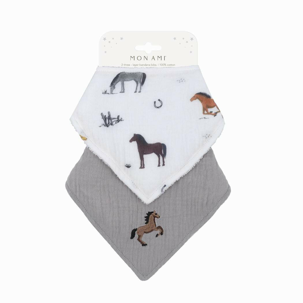 Chantilly 2 Pc Bib Set Nursing & Feeding MON AMI