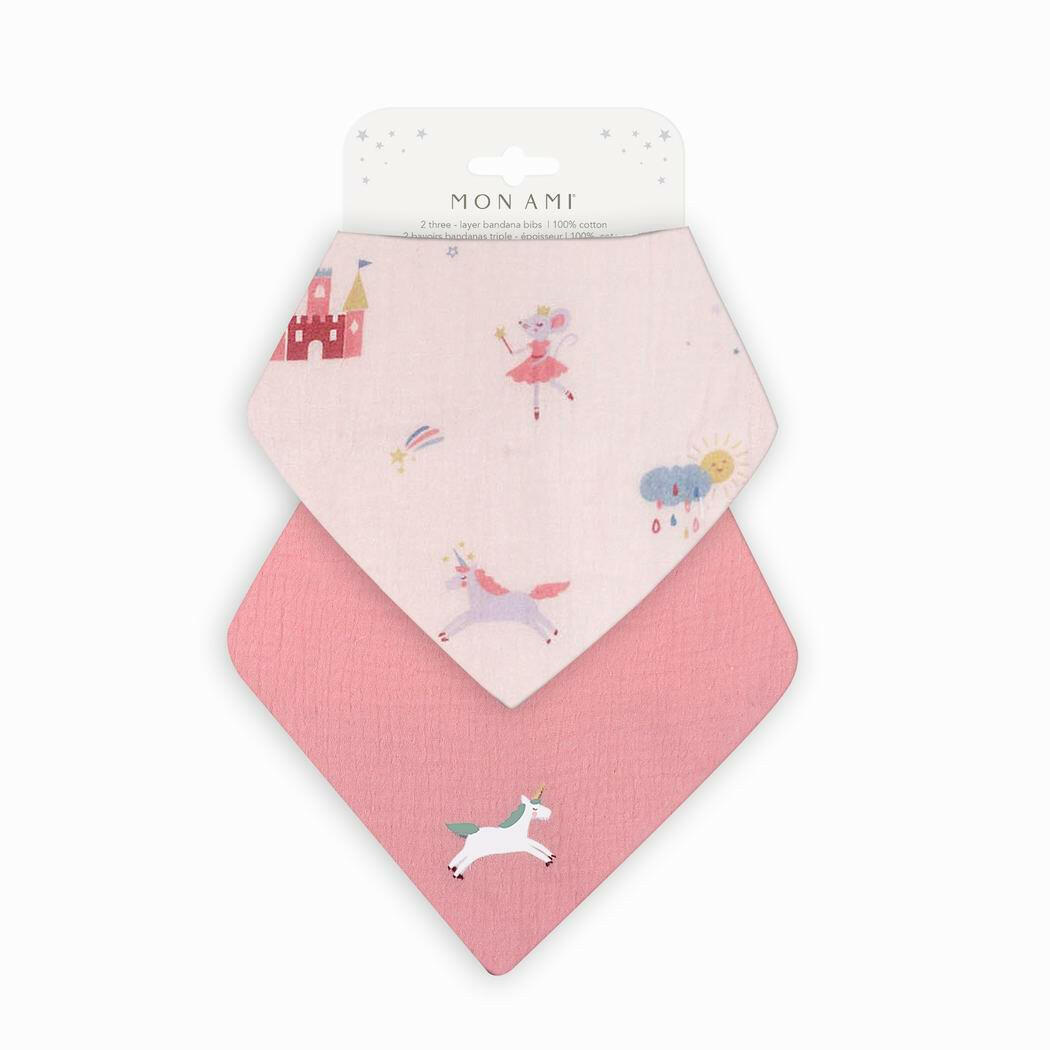 Chateau Magique 2 Pk Bib Set Nursing & Feeding MON AMI