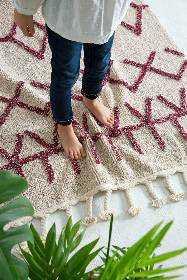 BEREBER BURGUNDY SMALL Little Wonder & Co