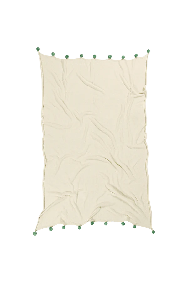 BLANKET BUBBLY NATURAL-GREEN Little Wonder & Co