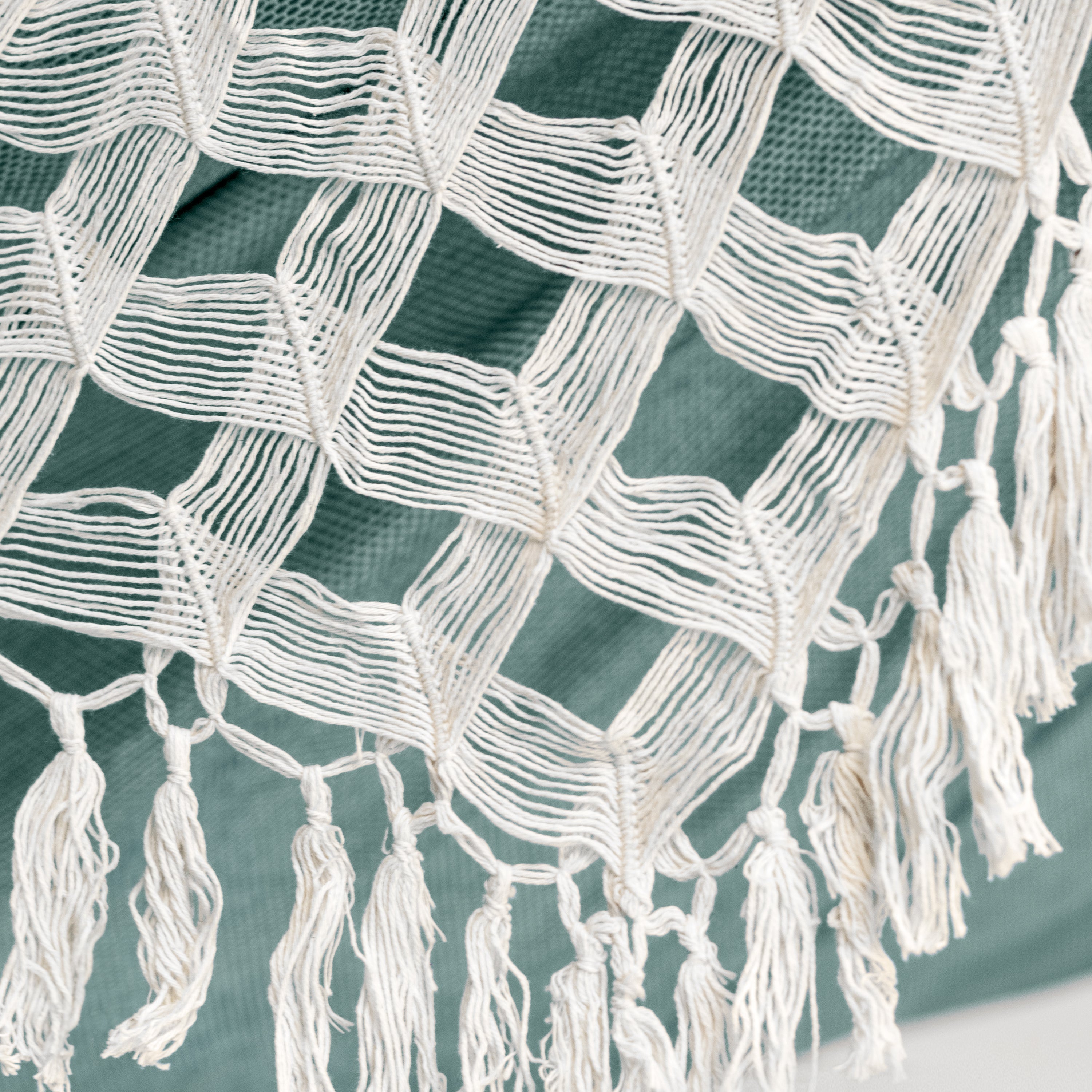 Nautico Cool Grey Brazil Fjord - Organic Cotton Kingsize Hammock with Powder Coated Steel Stand