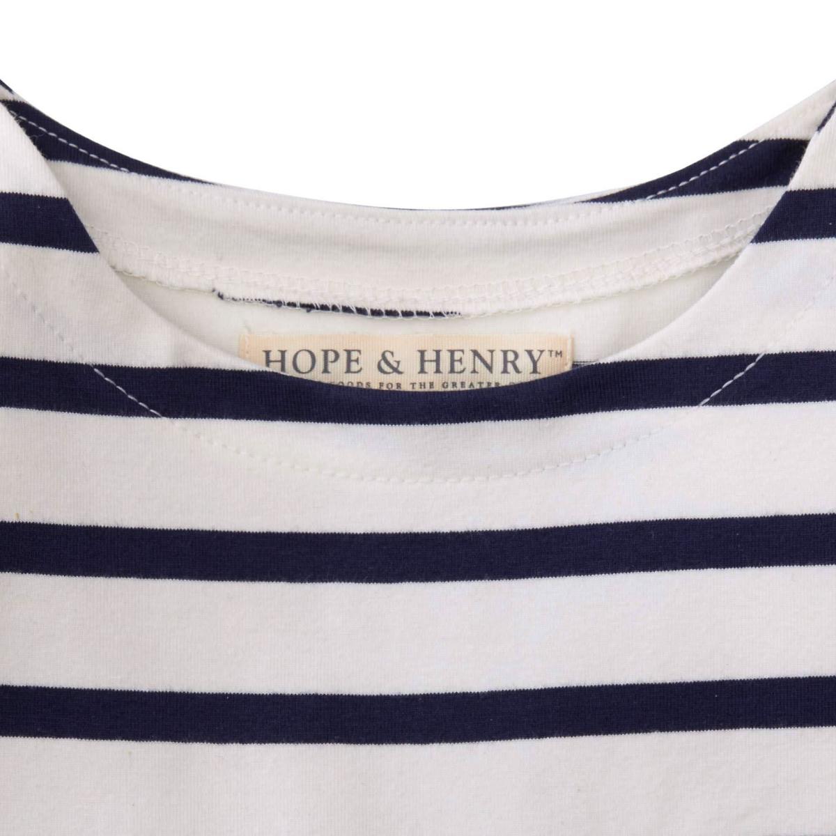 Baby Lightweight Blocked Organic Skater Dress - Classic Blue