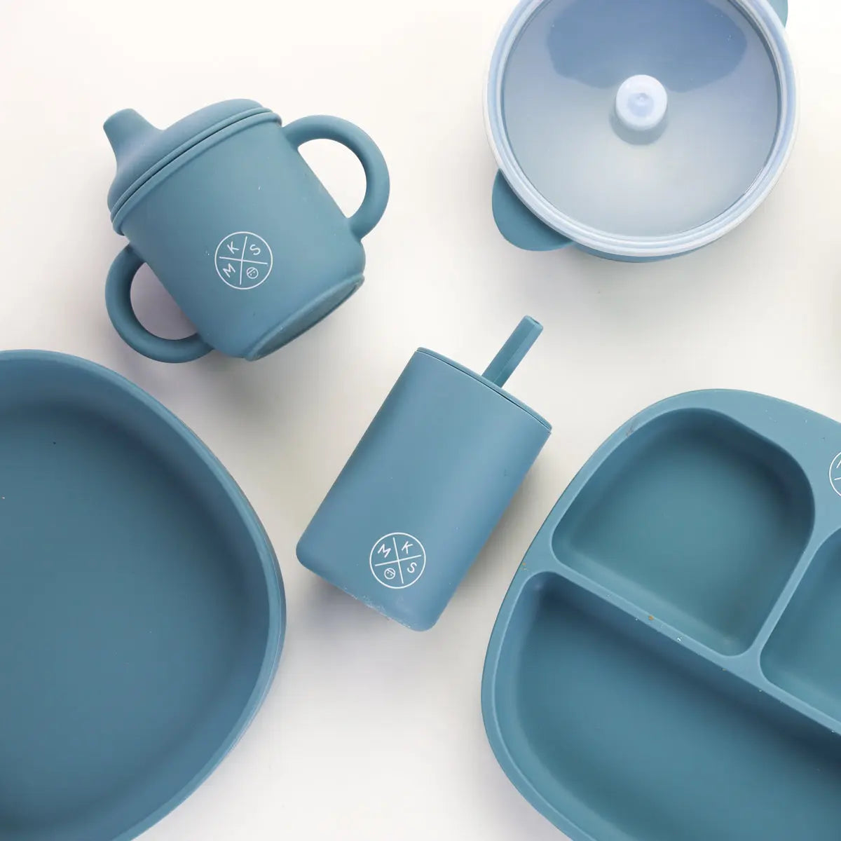 Baby & Toddler Feeding Bowl Set - Petrol