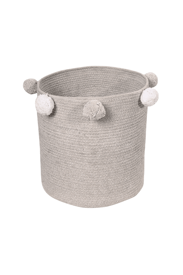 BABY BASKET BUBBLY GREY Little Wonder & Co