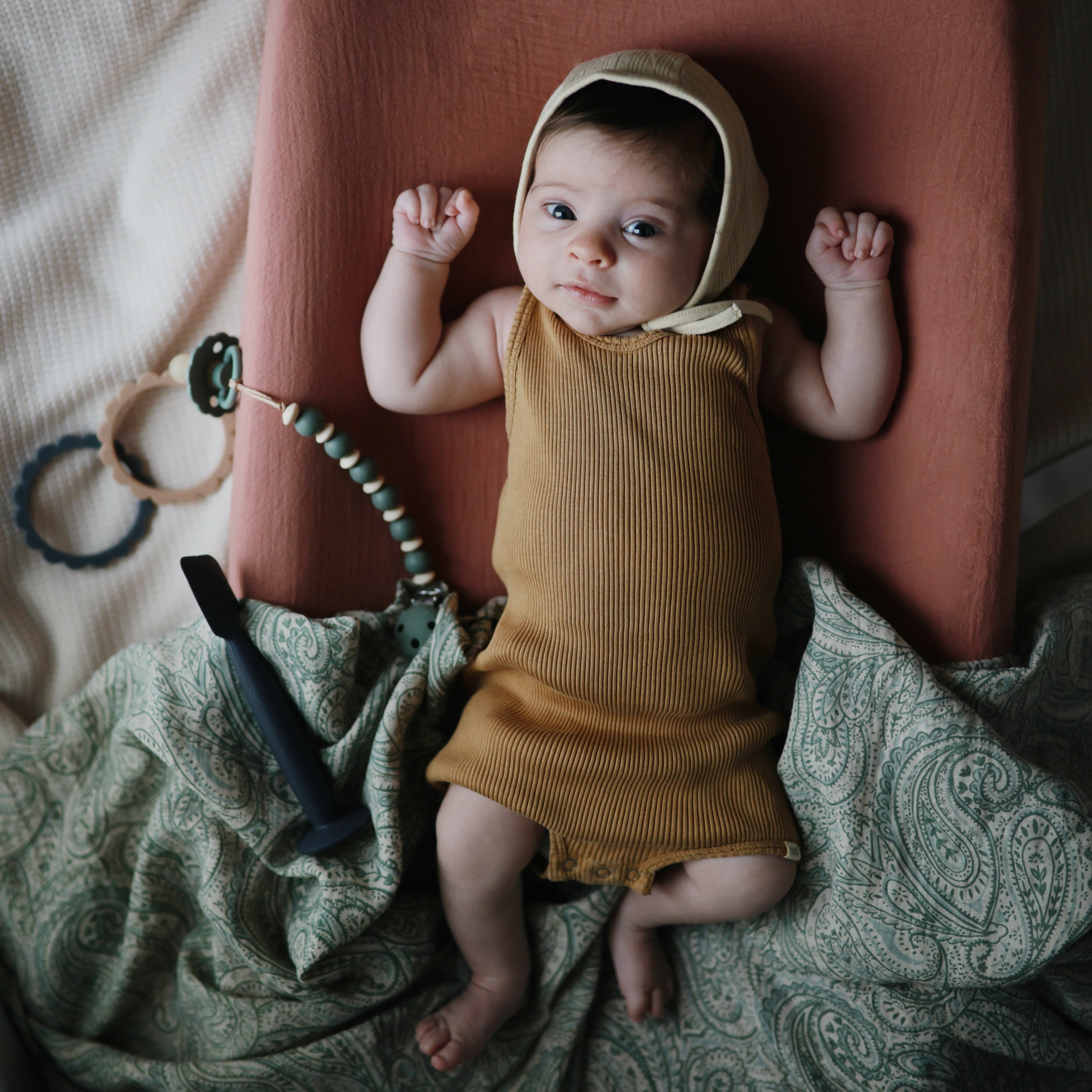 Organic Cotton Muslin Swaddle Blanket Swaddle Mushie