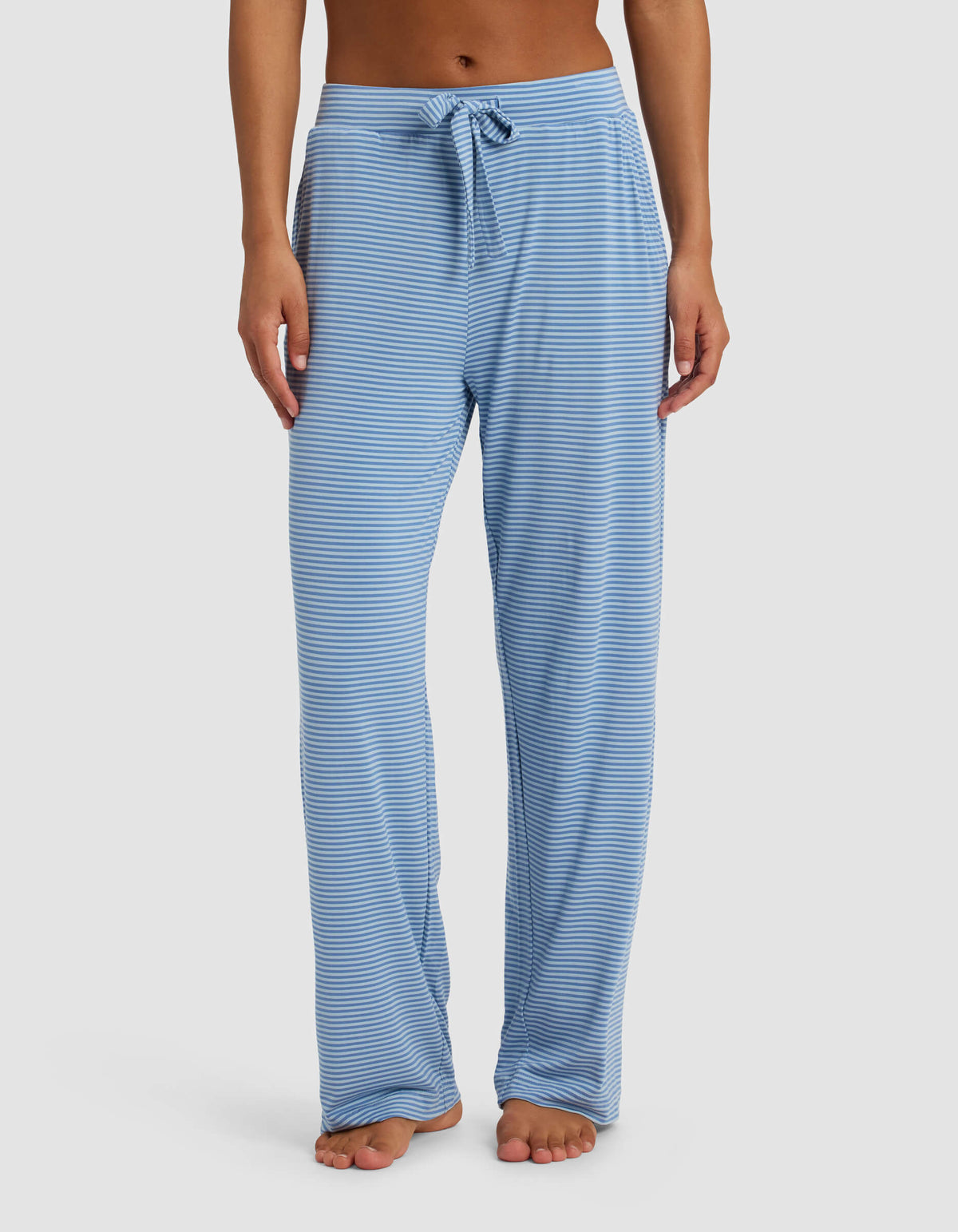 Women's Bamboo Stretch-Knit Lounge Tee & Pants Set