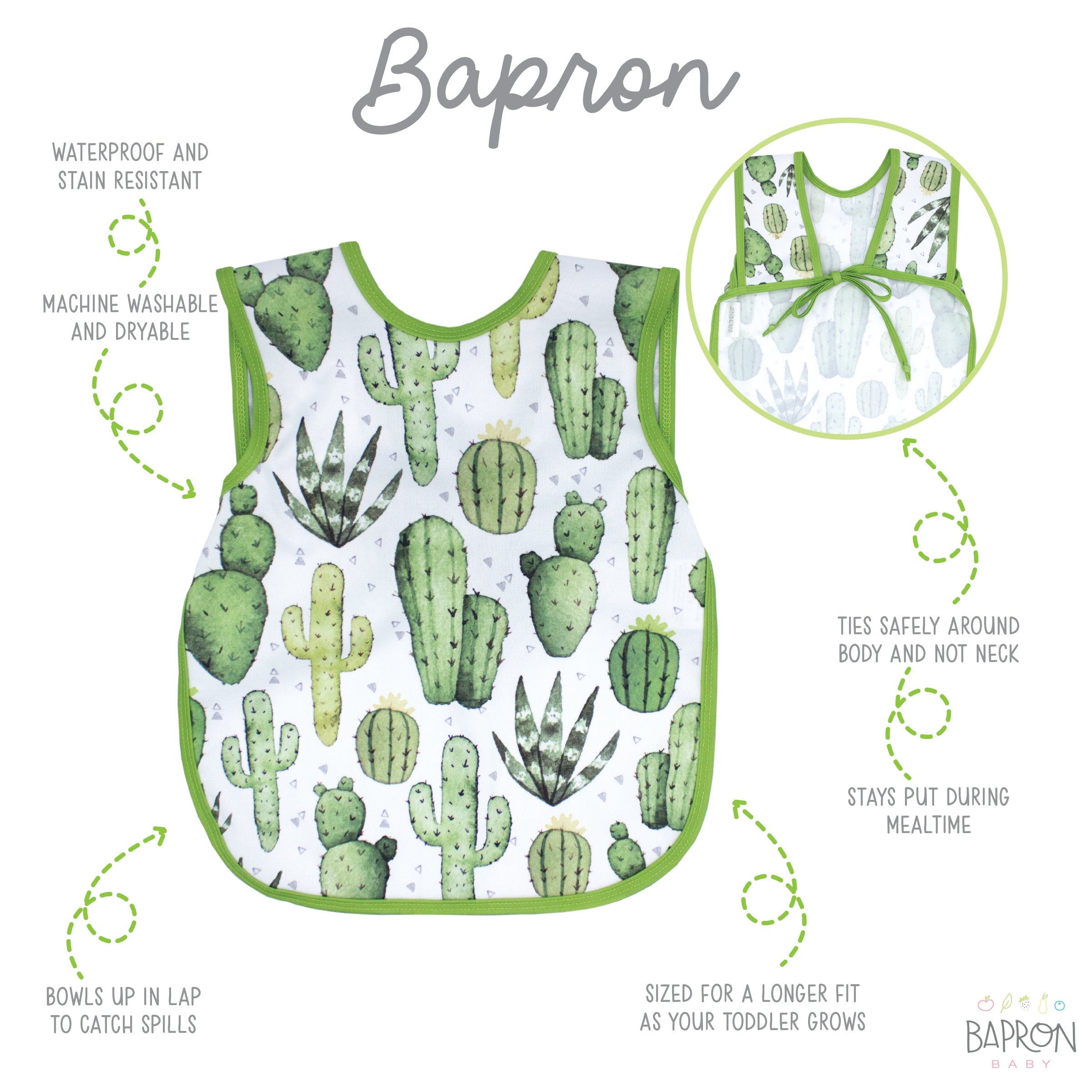 Desert Cactus Bapron  BapronBaby