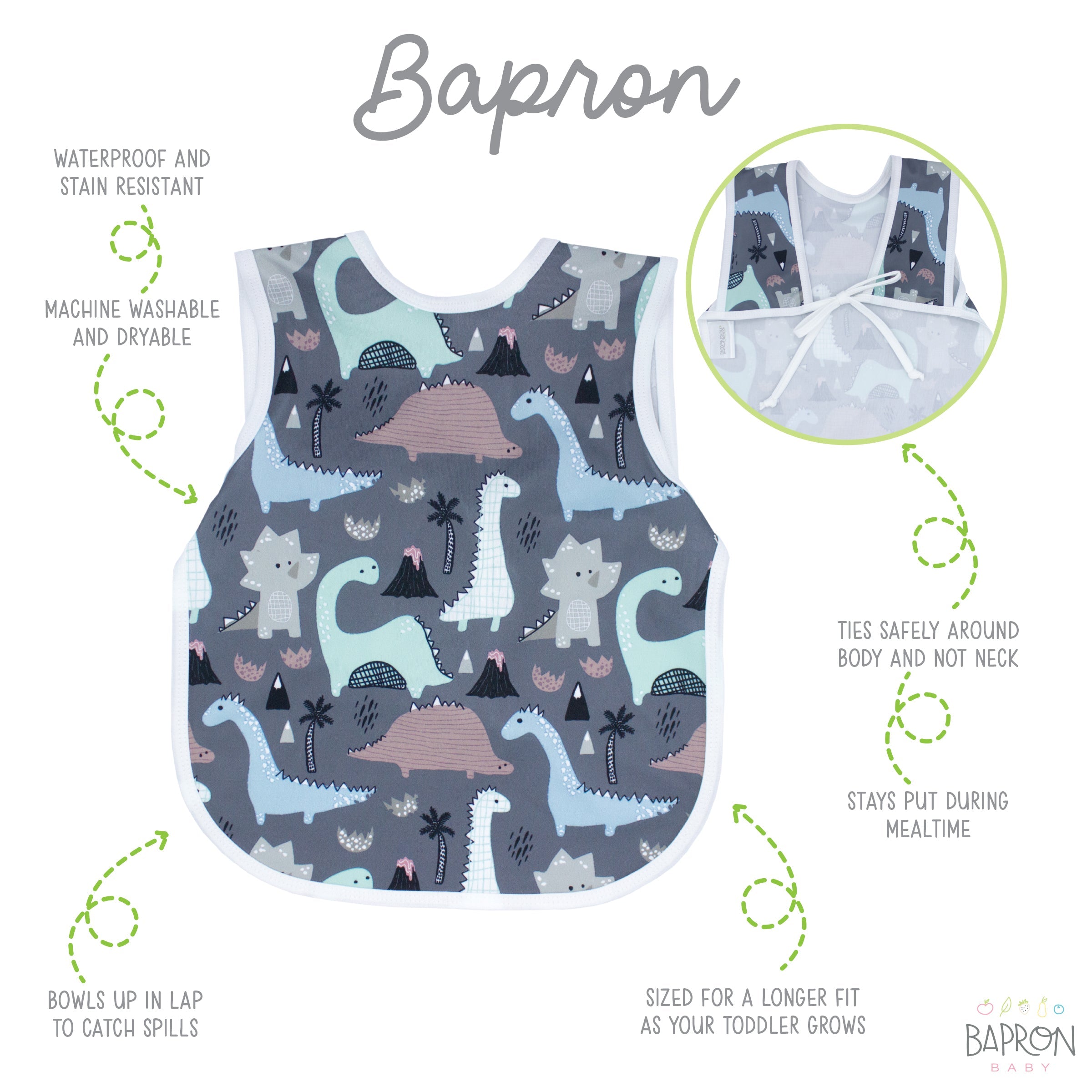 Dinosaur Drawing Bapron  BapronBaby
