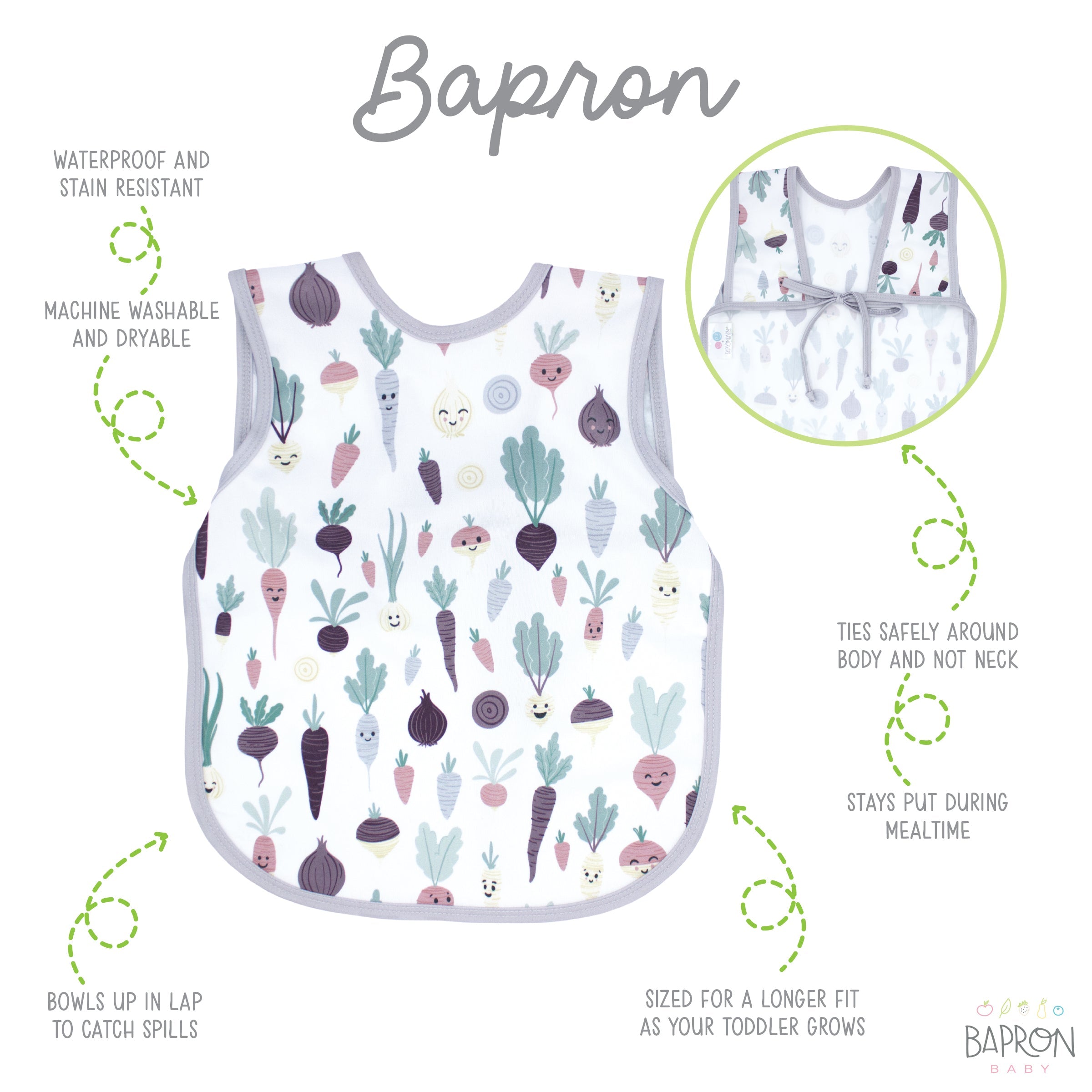 Root Veggies Bapron BapronBaby