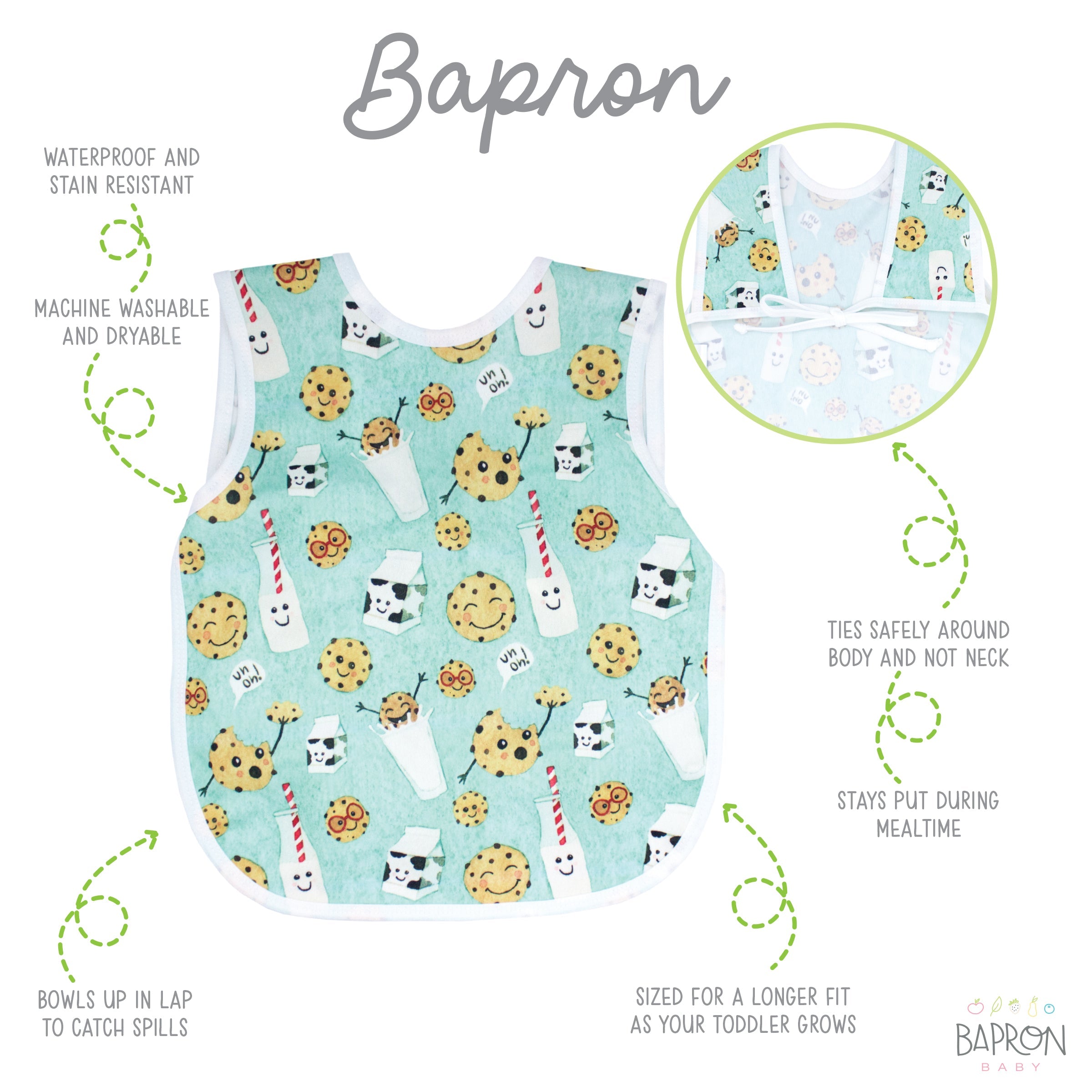 Cookies & Milk Bapron  BapronBaby