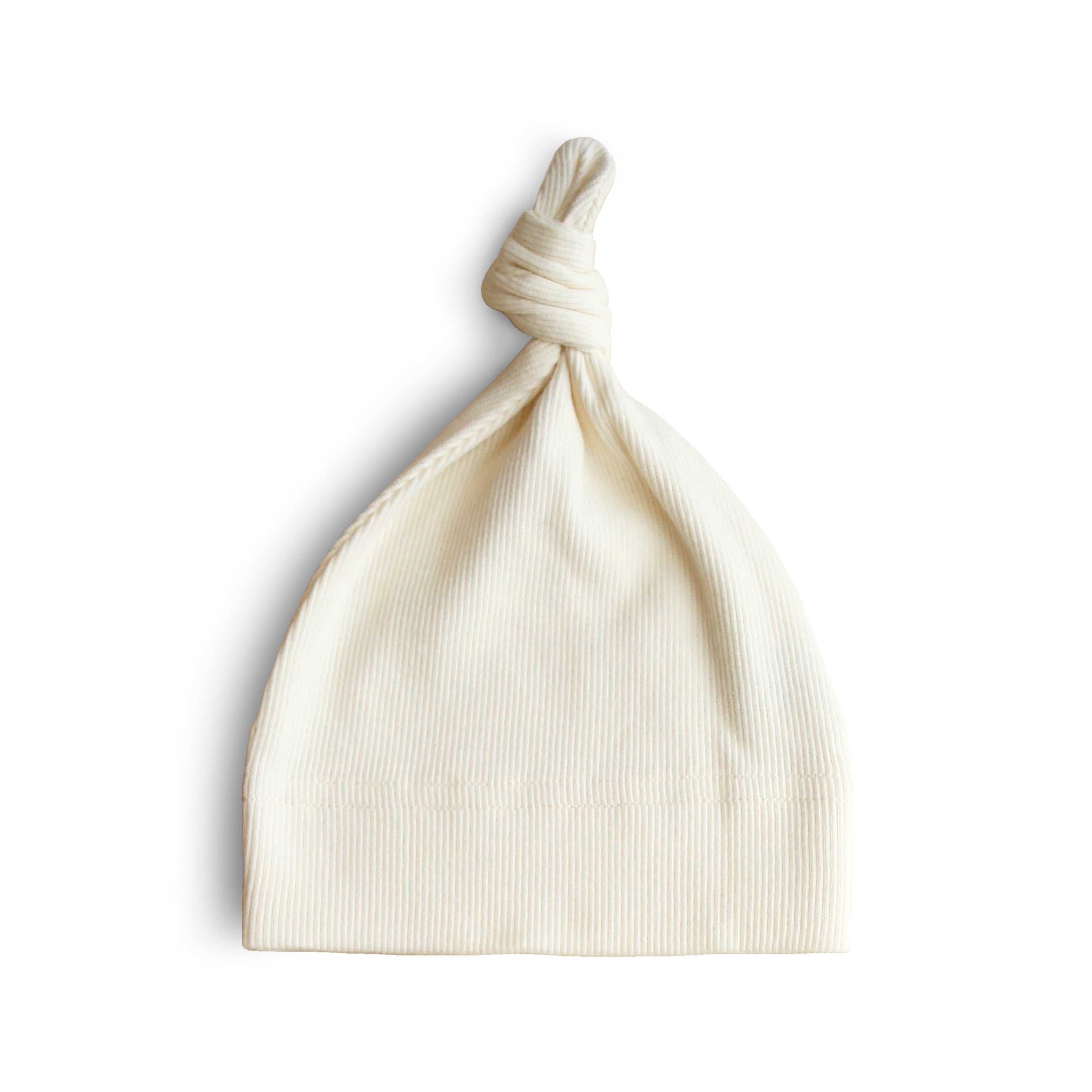 Ribbed Baby Beanie Baby Clothes Mushie Ivory