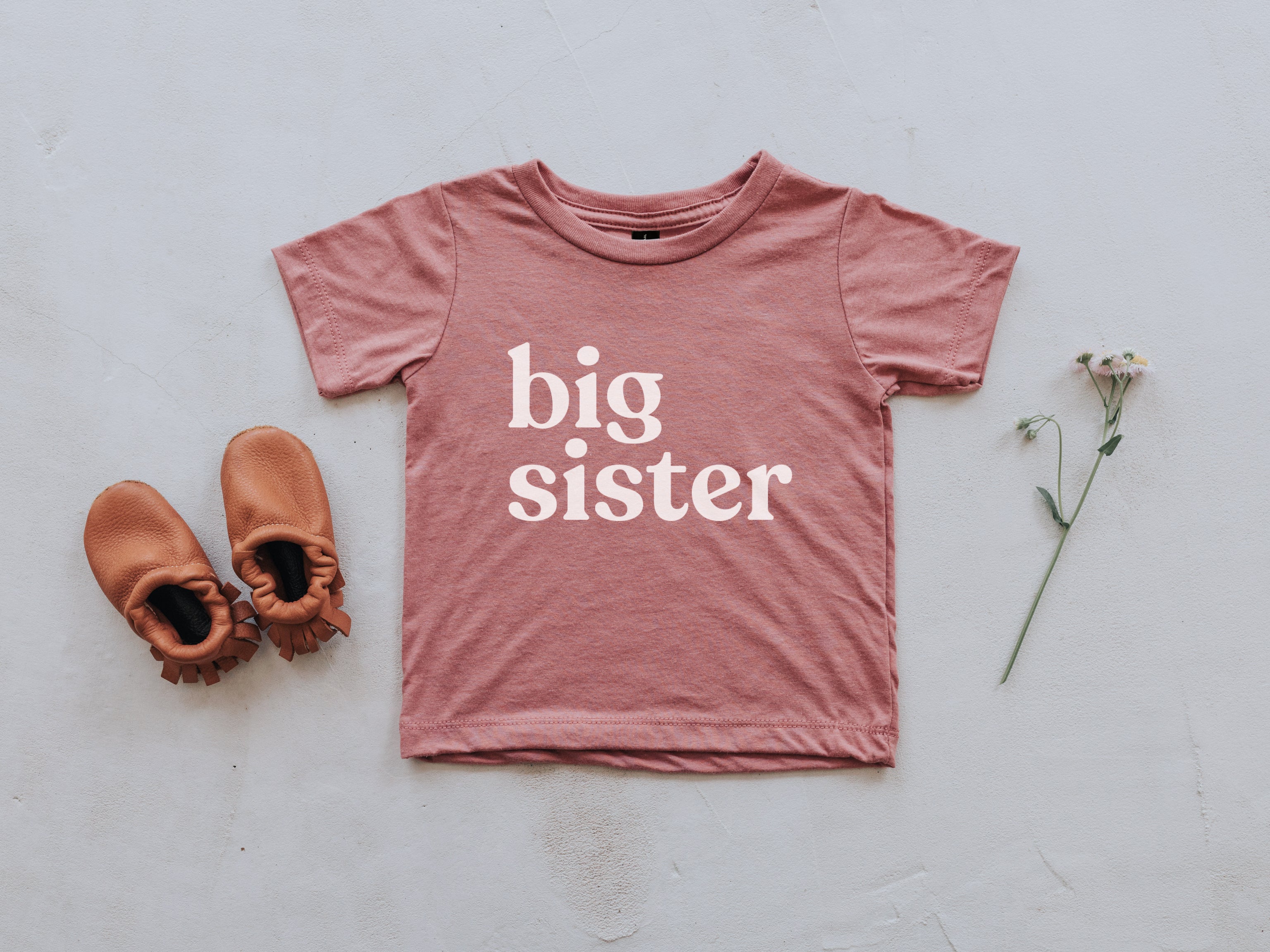 Big Sister Modern Baby and Kids Tee