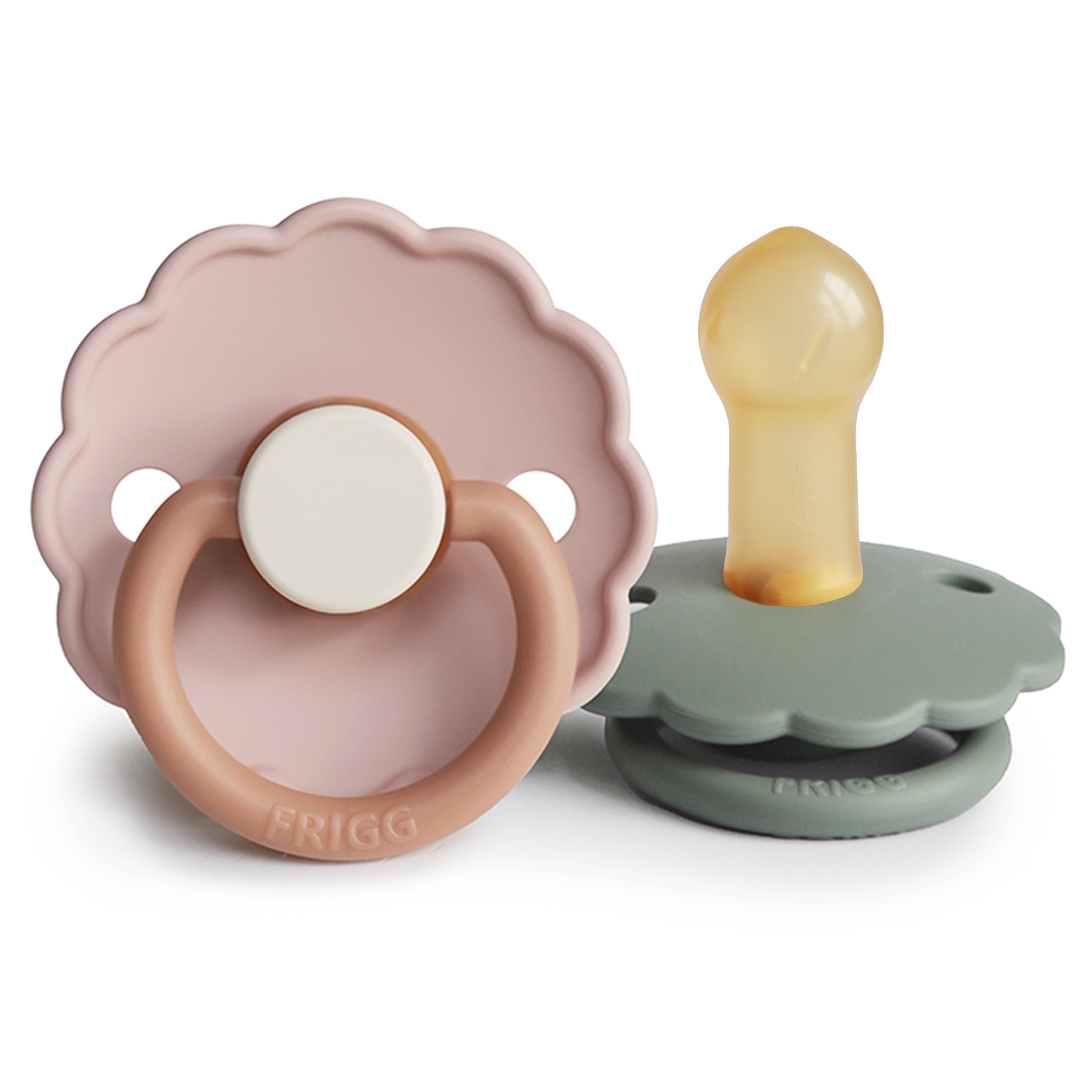 FRIGG Daisy Natural Rubber Pacifier 2-Pack