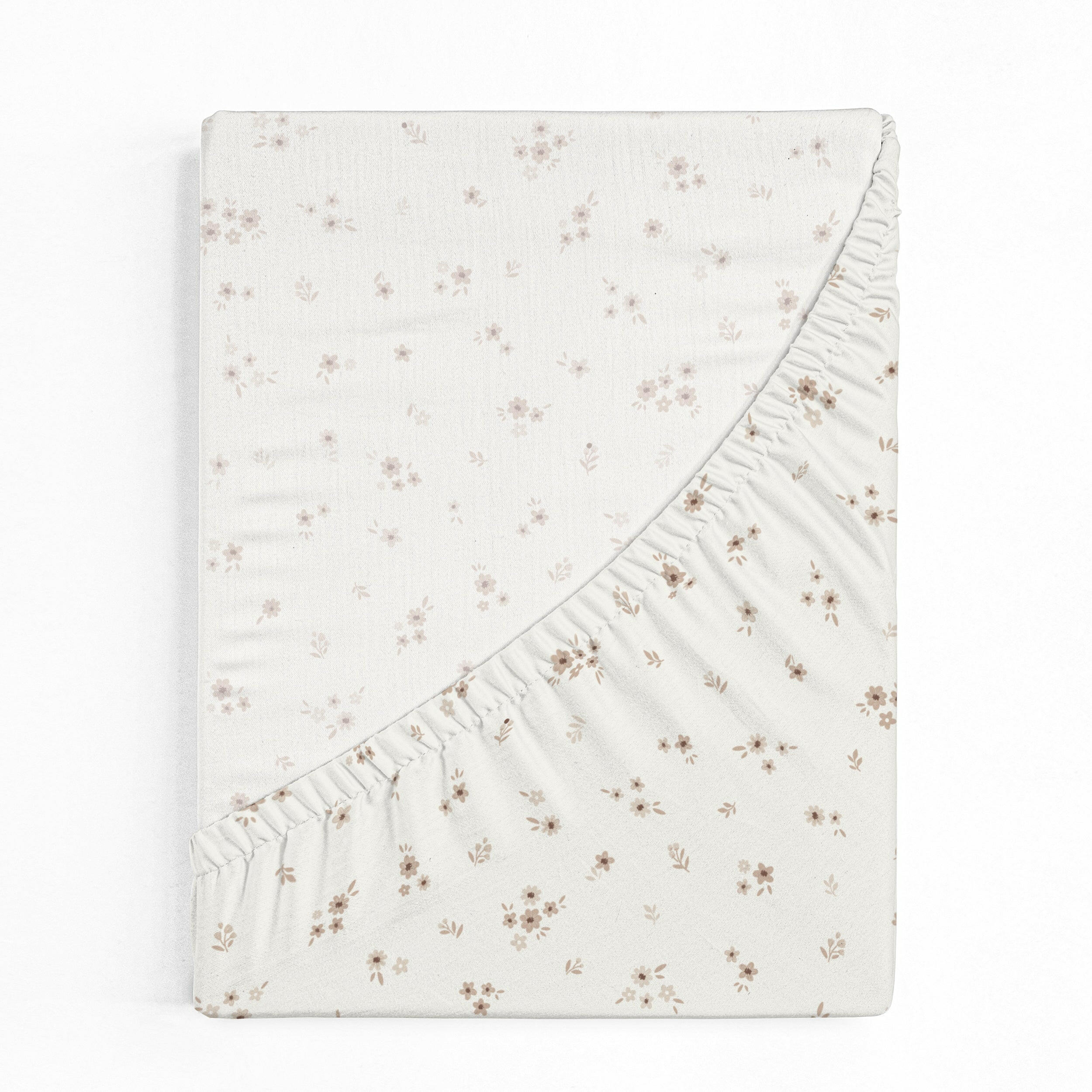 Organic Crib Sheet - Bloom Crib Sheet Makemake Organics