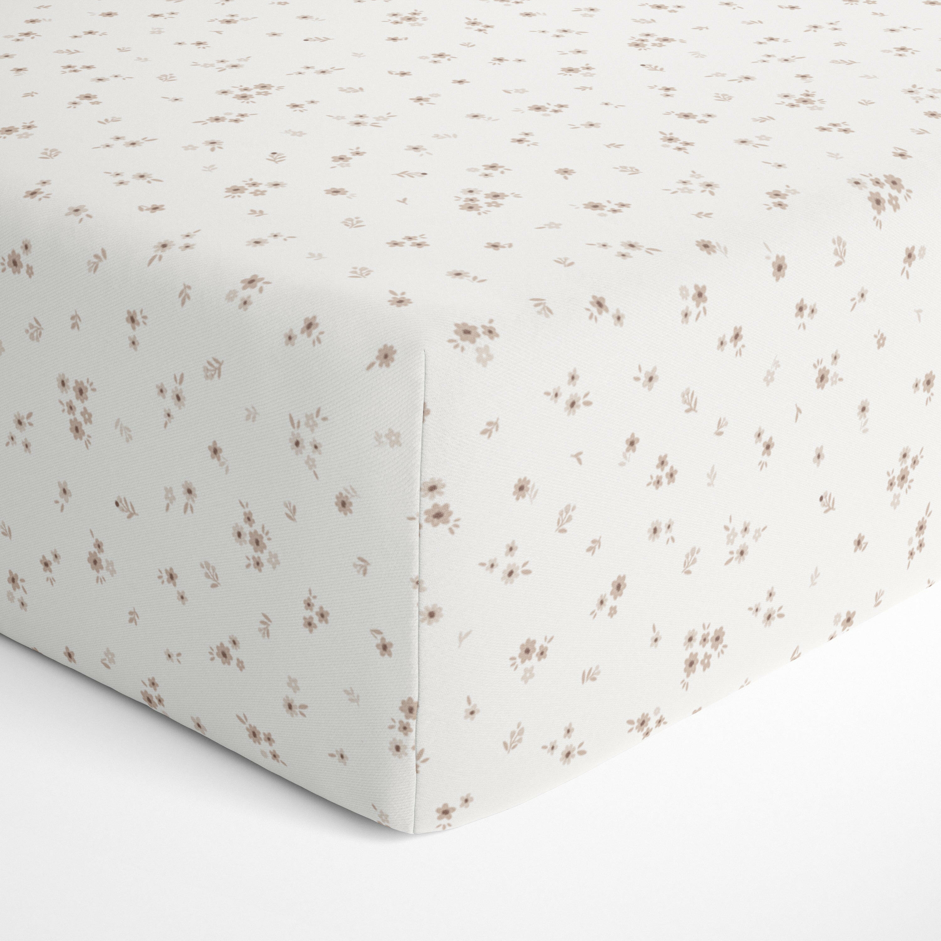 Organic Crib Sheet - Bloom Crib Sheet Makemake Organics
