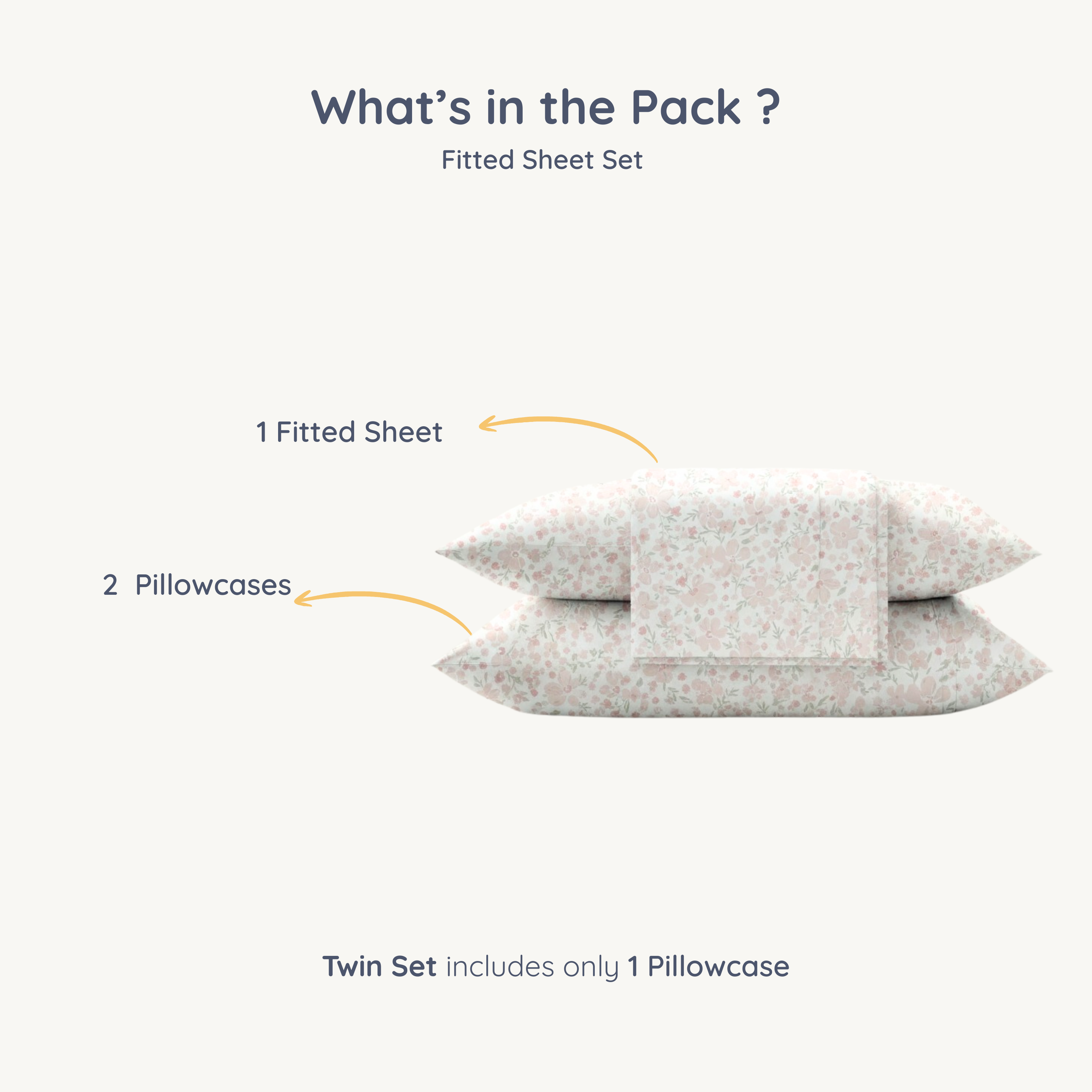 Organic Kids Fitted Sheet - Blossom