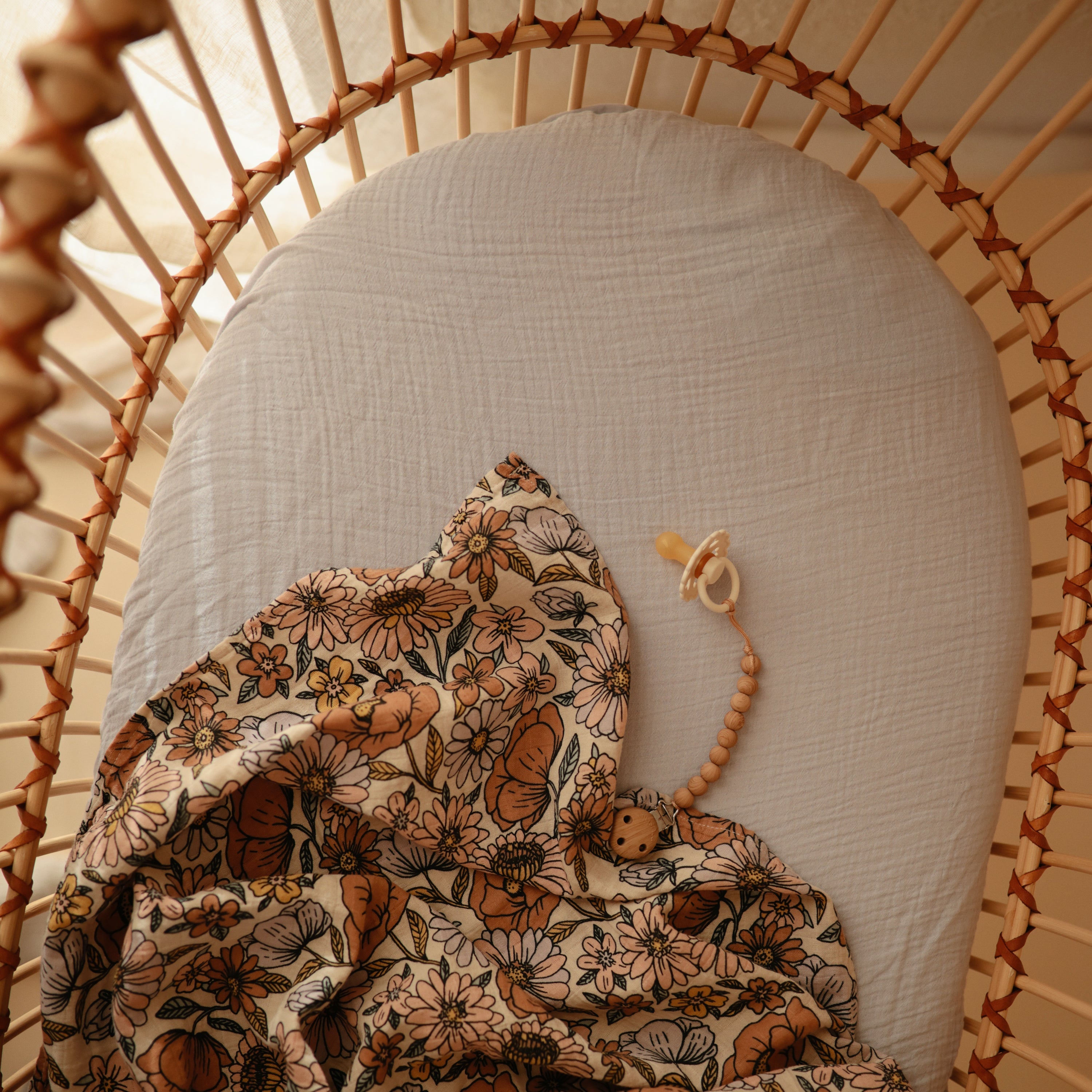 Mini Muslin Crib Sheet mini crib sheet Mushie