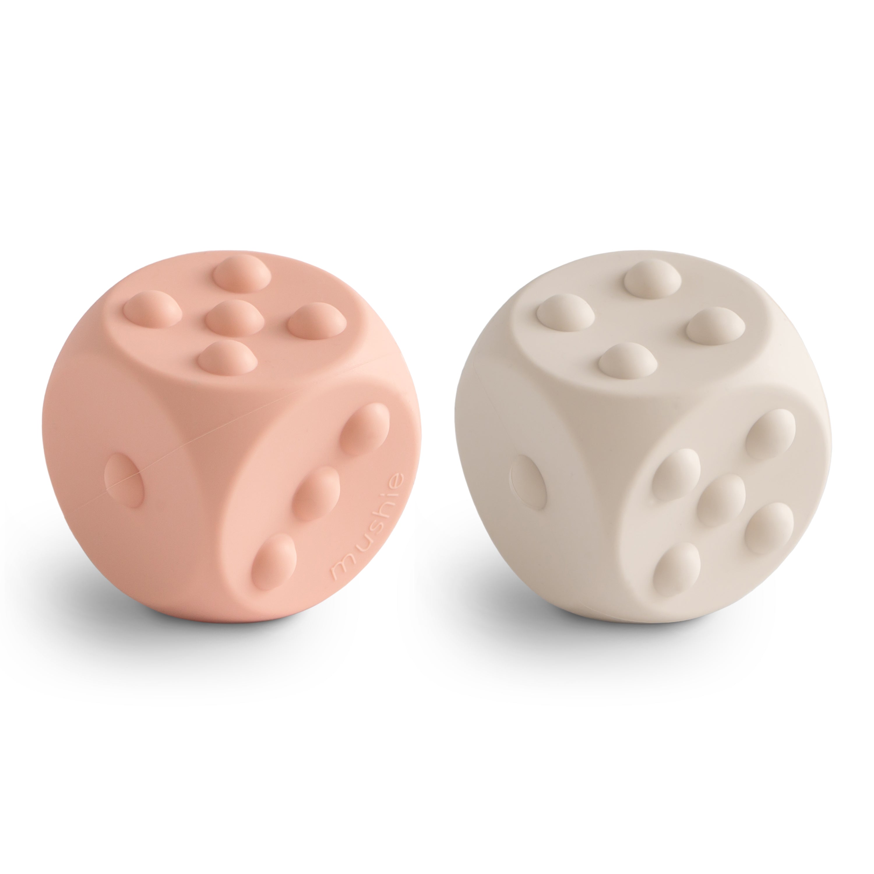 Dice Press Toy 2-Pack Press Toy Mushie Blush/Shifting Sand