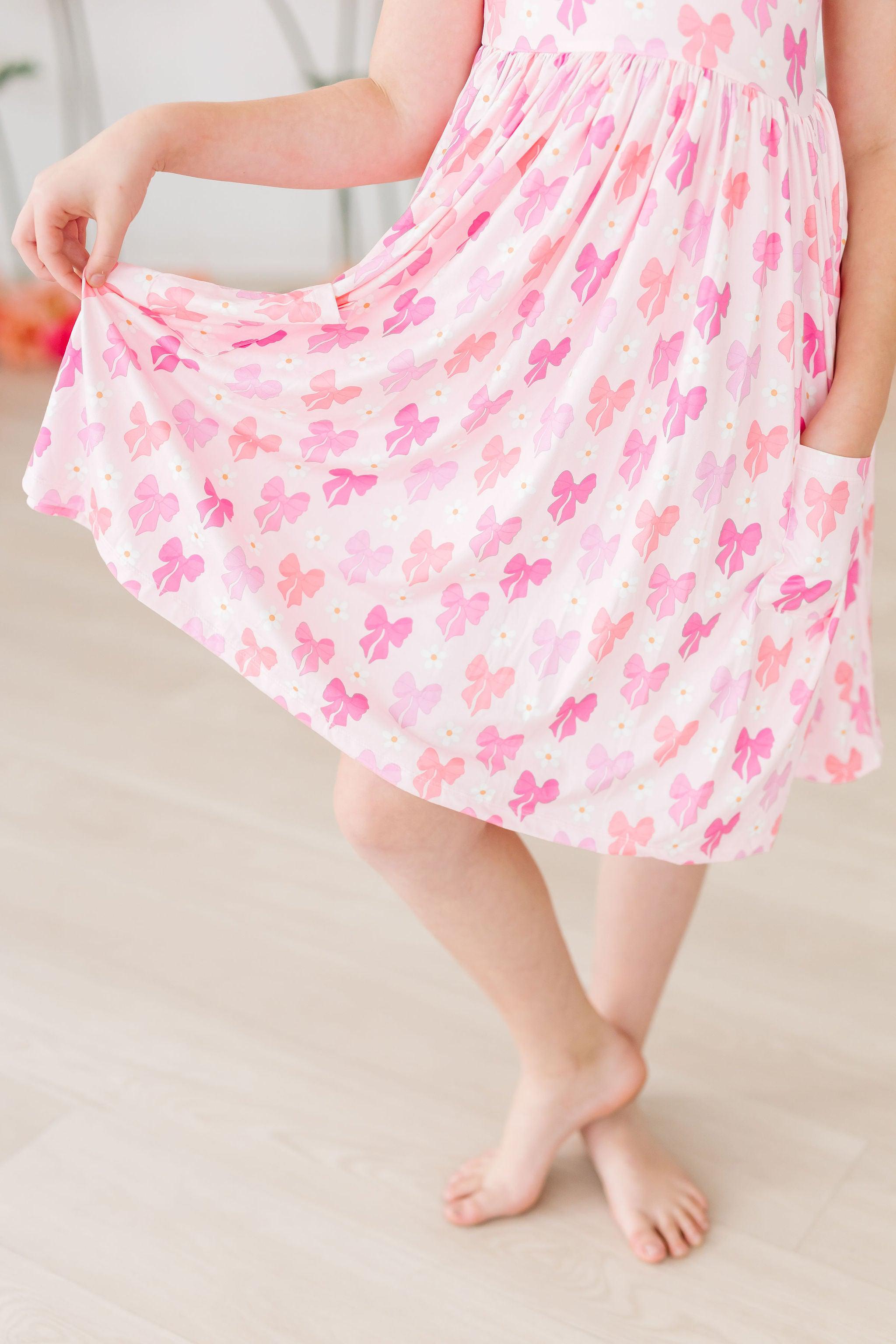 Bow Beauty S/S Pocket Twirl Dress