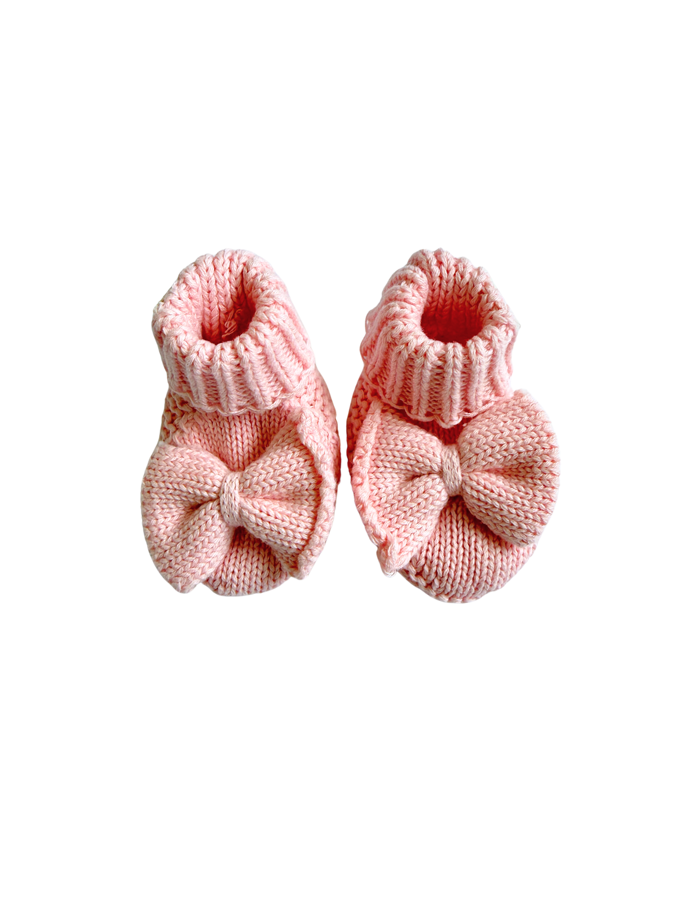 Bow Booties - Powder Pink