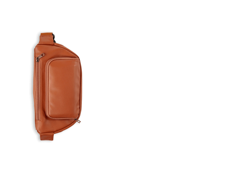Kibou Travel Diaper Bag - Brown Vegan Leather Bags Kibou