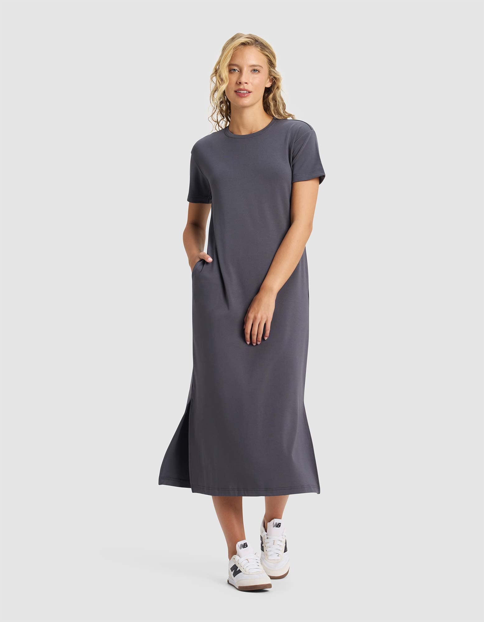 Women's Brushed Bamboo Midi Dress