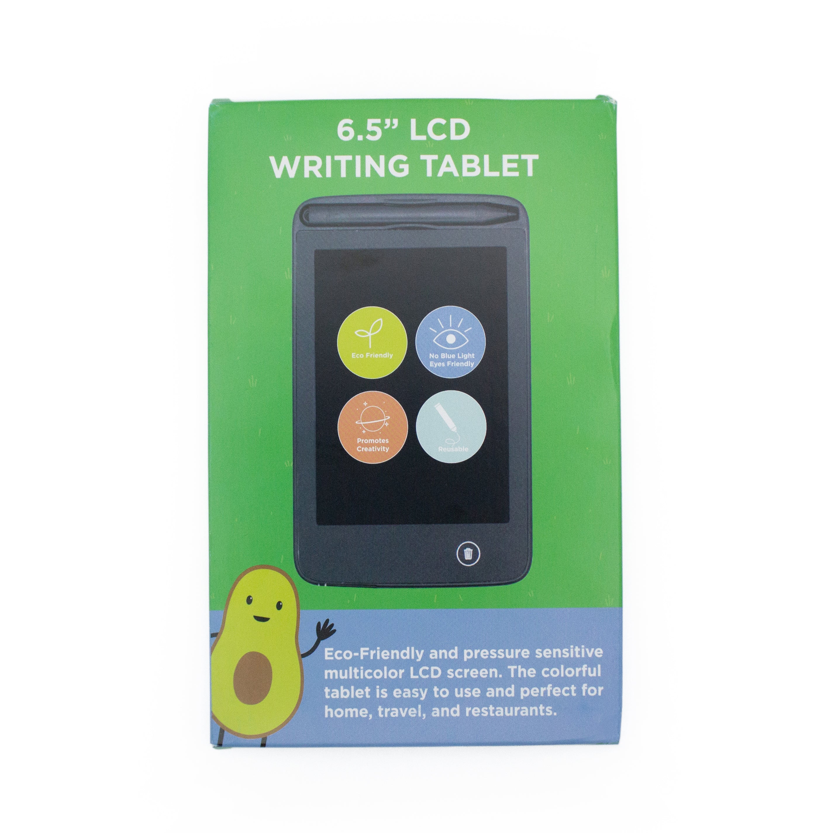 Eco-Friendly Reusable Writing Tablet 6.5 LCD Screen With Drawing Pen and Locking Switch