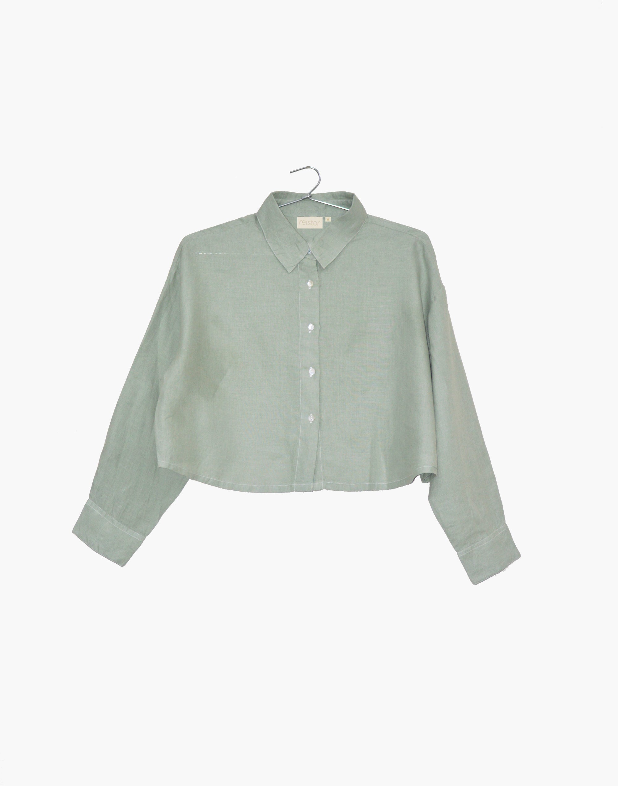 Crop it Like its Hot Shirt - Light Olive