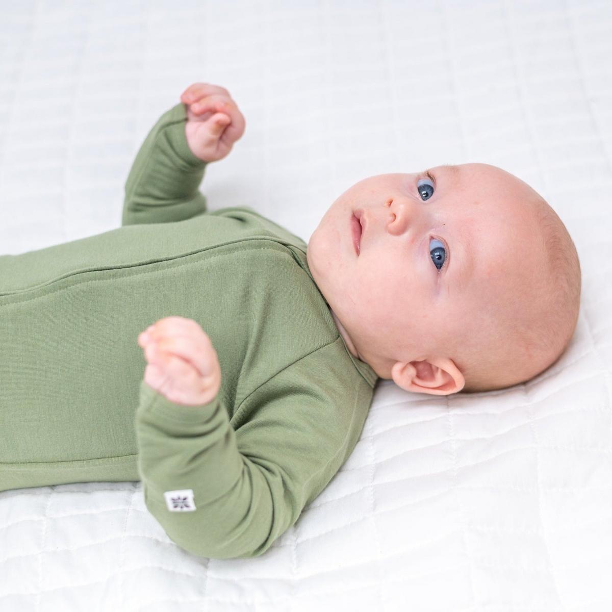Zipper Footie - Shale Green