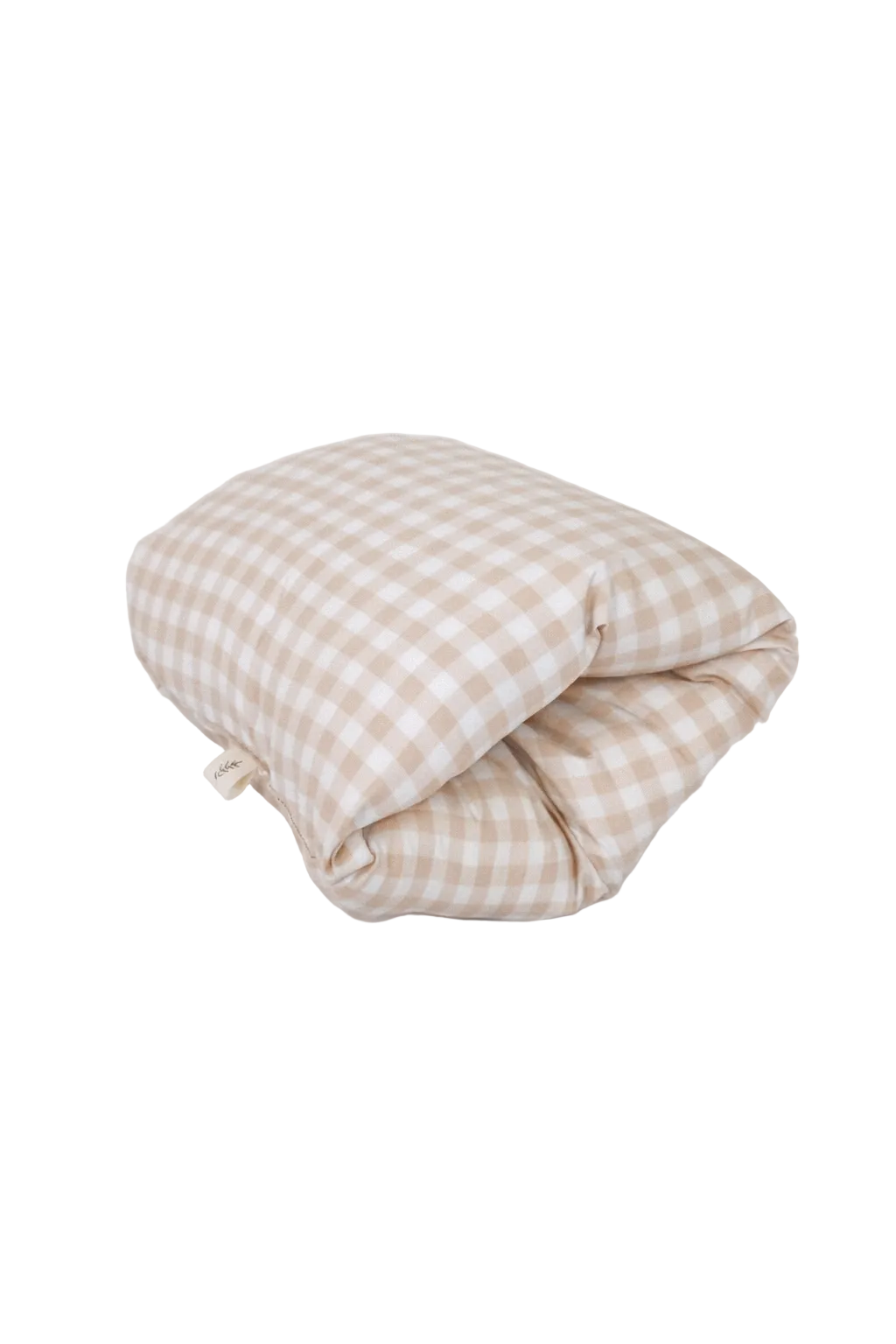 Beige Gingham Travel Cradle Arm Pillow