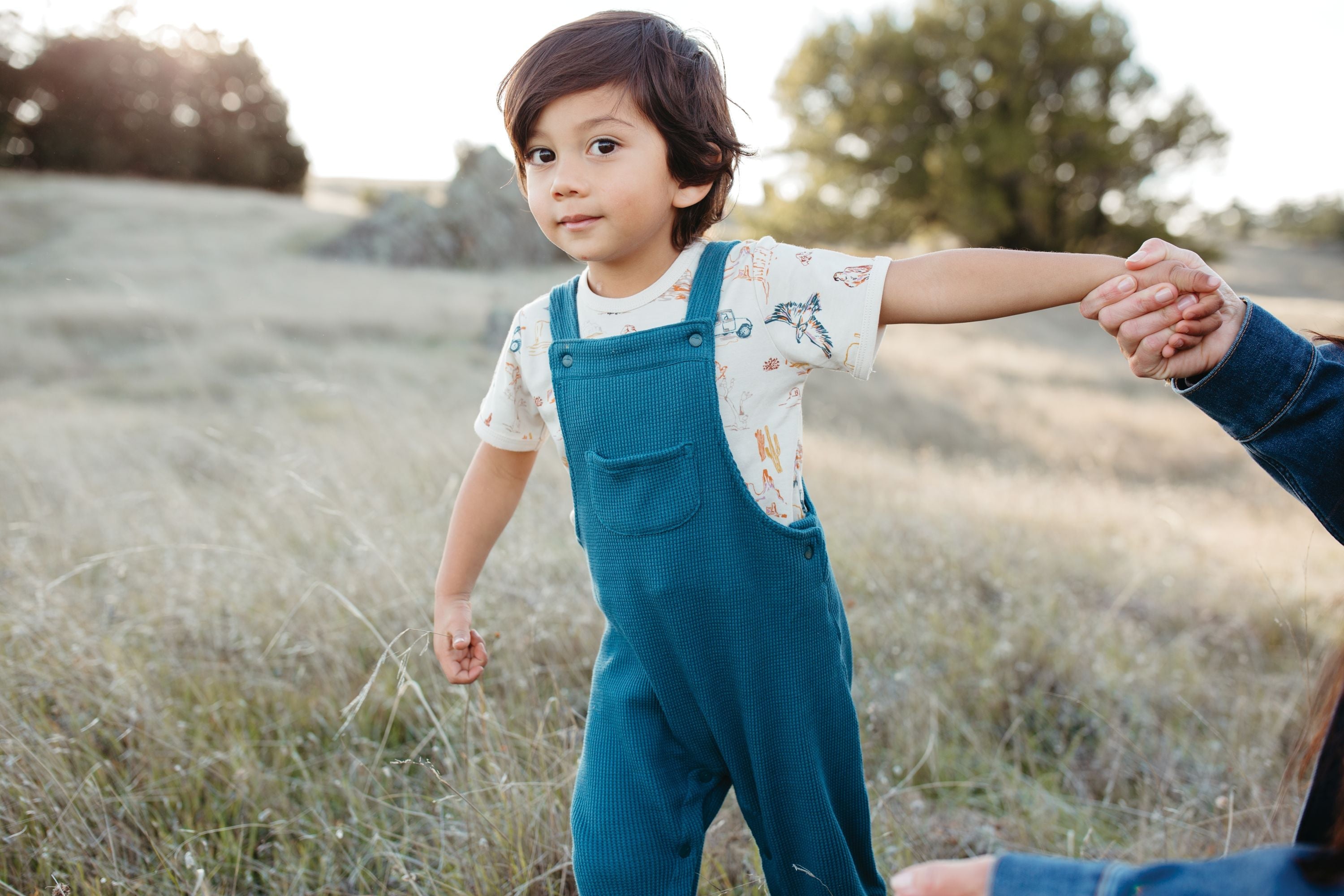 Waffle Overalls - Marine