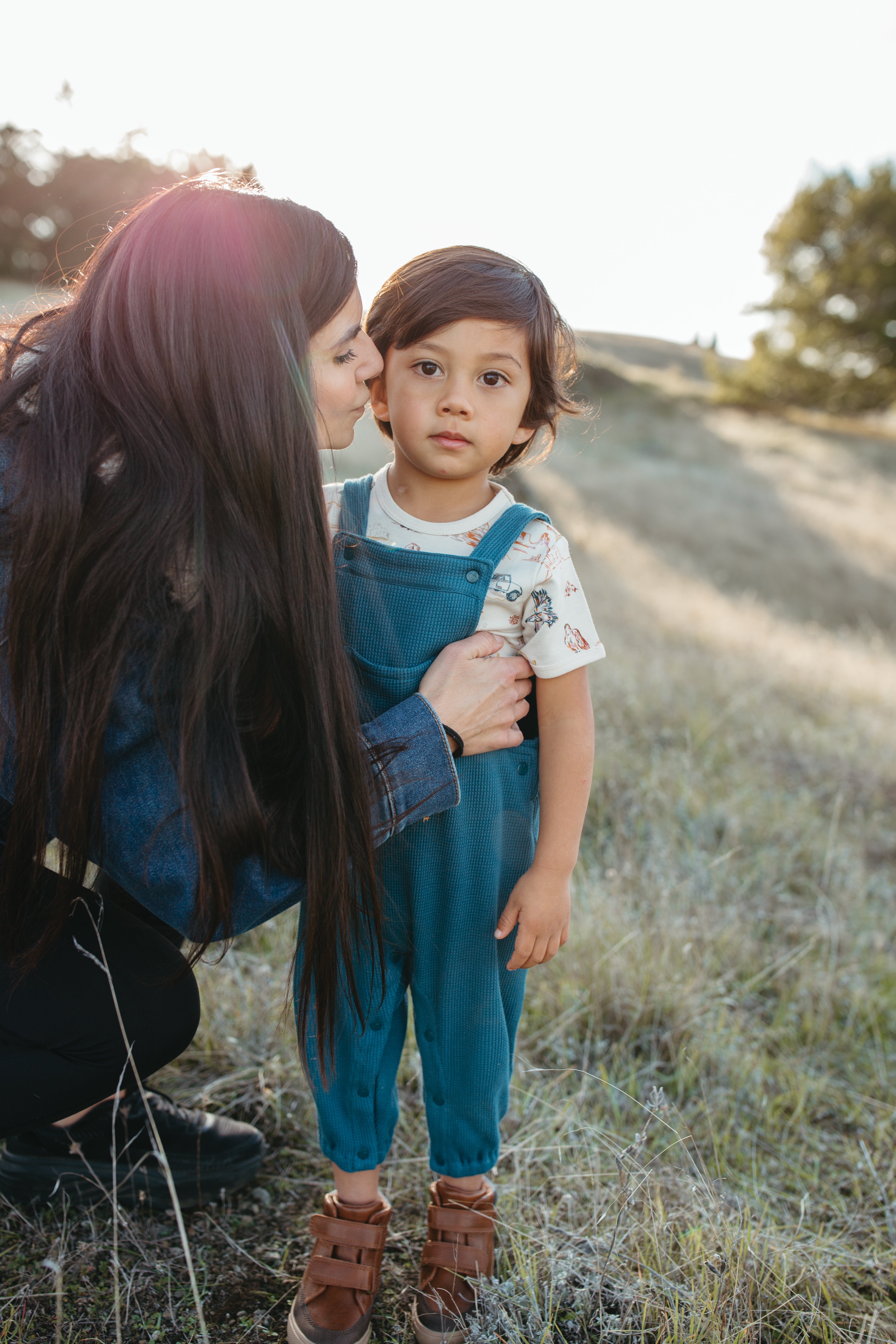 Waffle Overalls - Marine