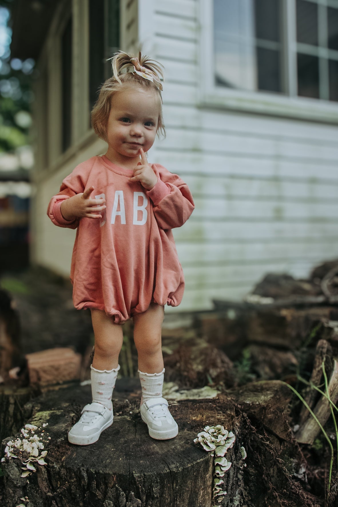 BABE Sweatshirt Romper *12-18m left