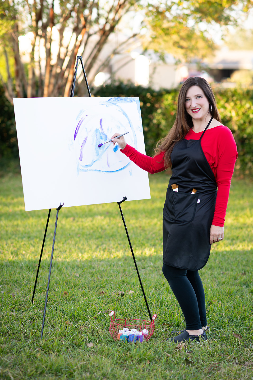 Red Buffalo Plaid Apron - fits sizes youth small through adult 2XL BapronBaby