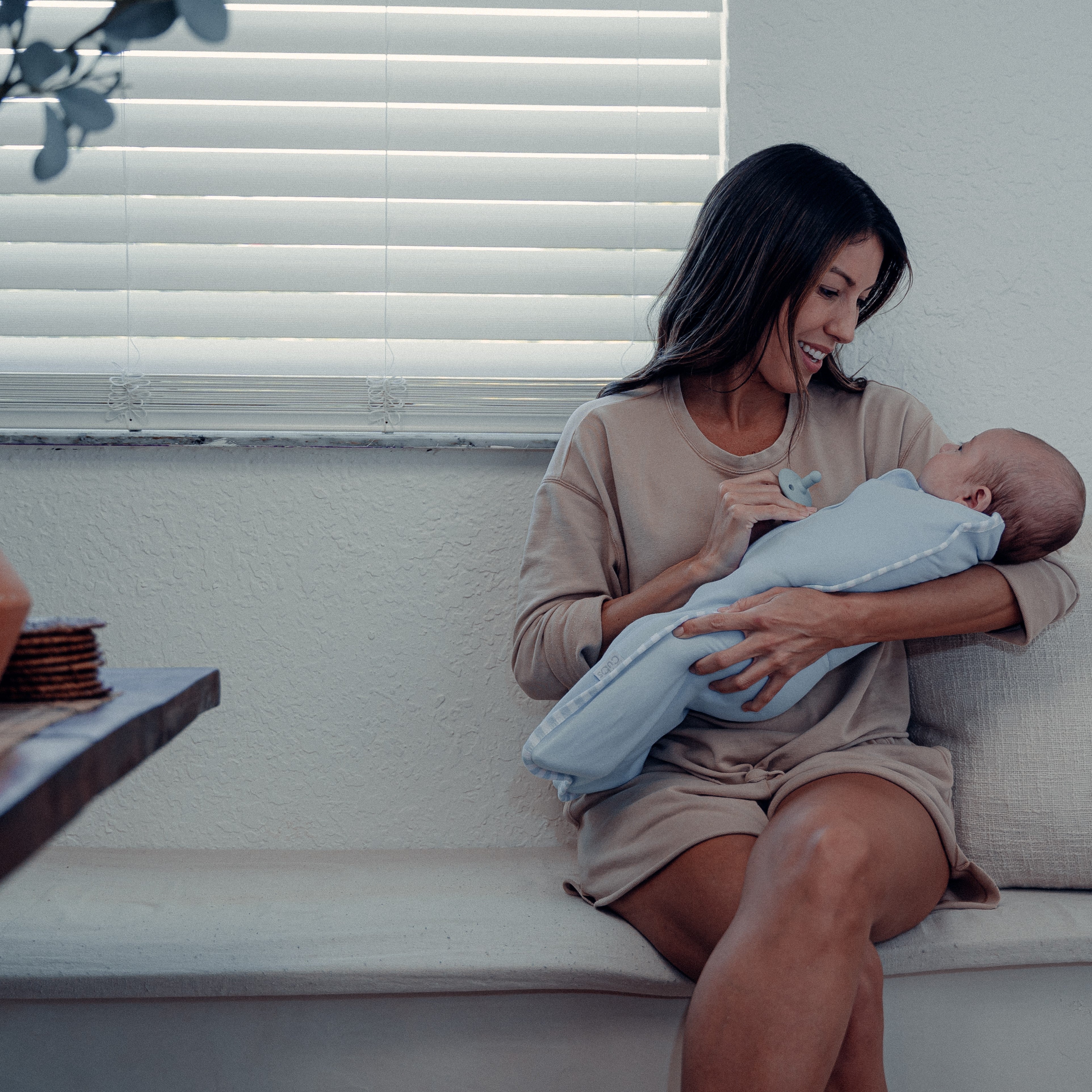 Easy Zipper Swaddle Blankets in Blue