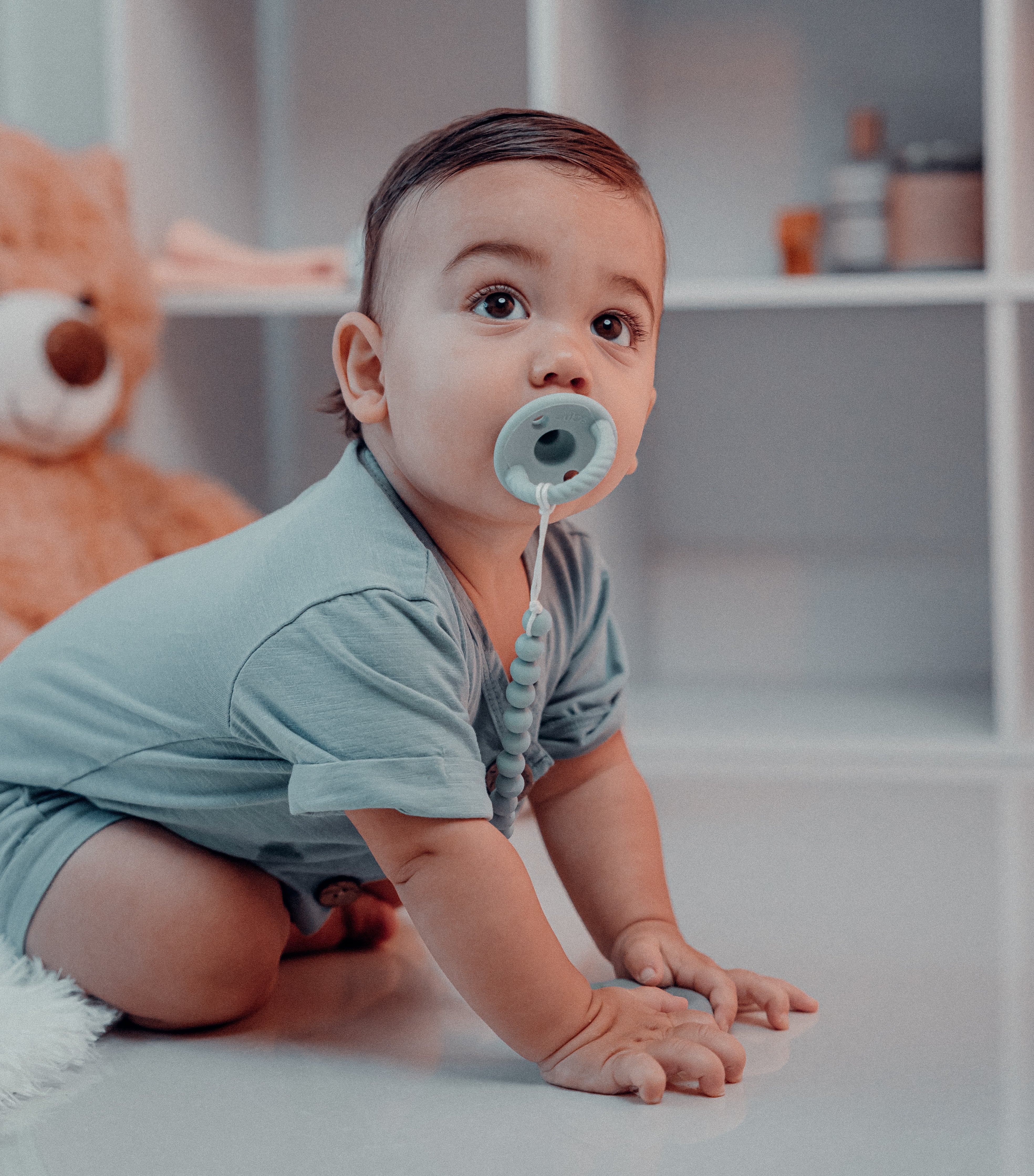 Pacifiers, 4 Pack by Comfy Cubs - Earth Green