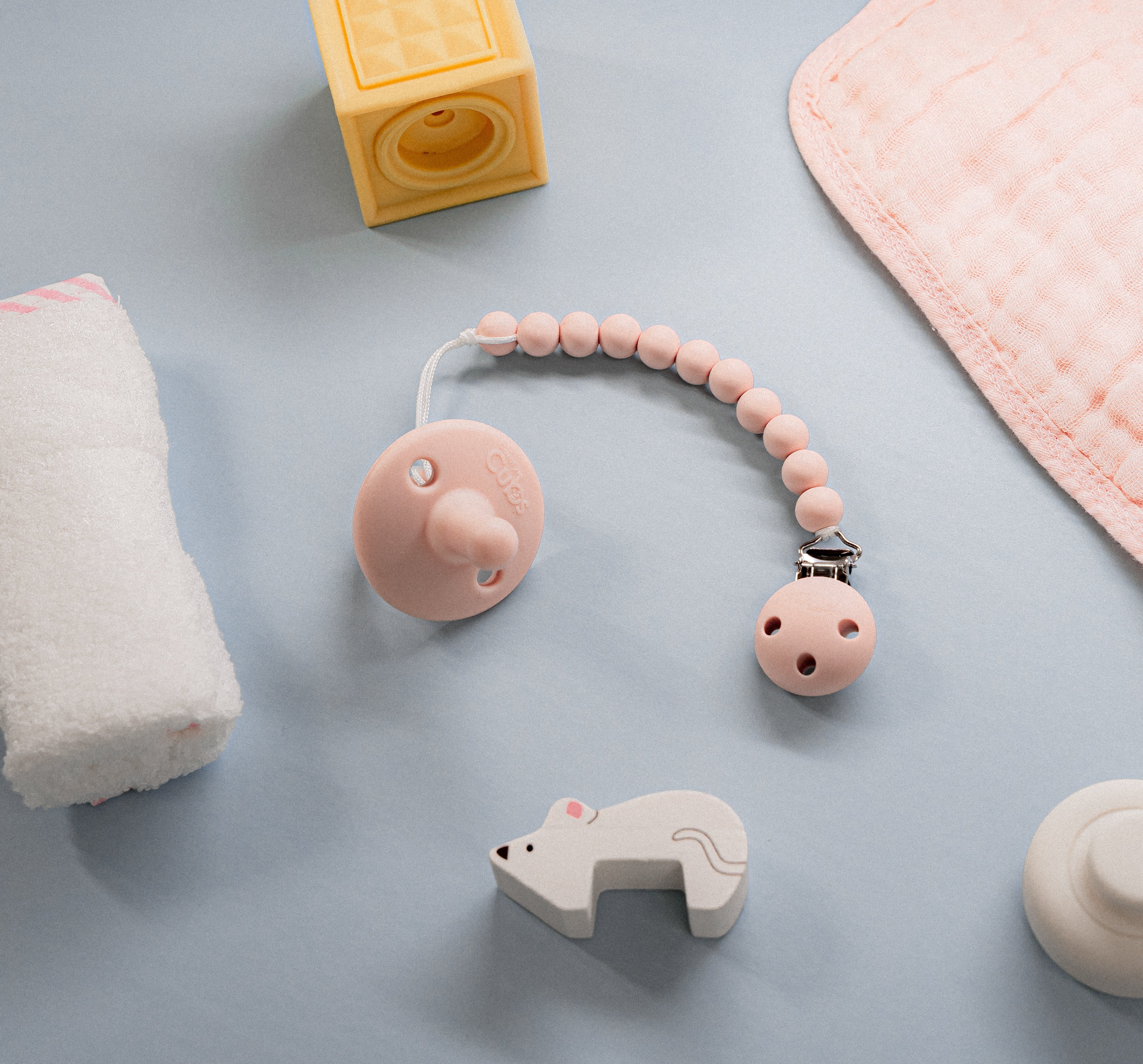 Pacifiers in Pink Blush, 4 Pack