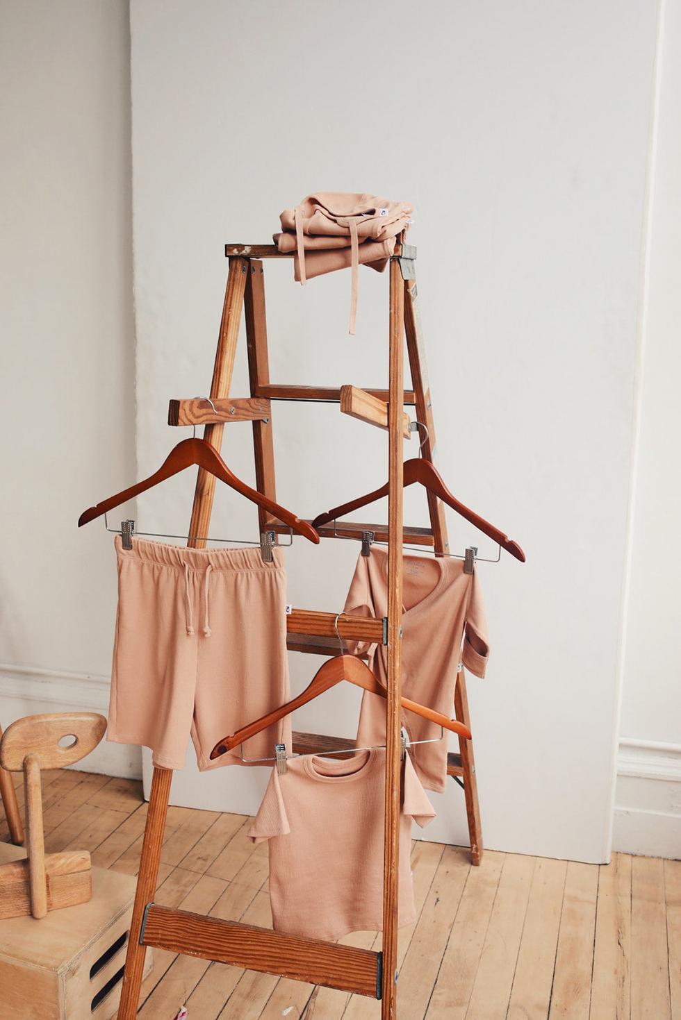 Organic Pima Cotton Kids Shorts - Pink