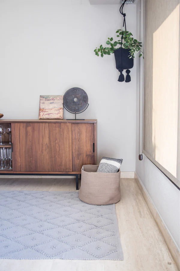 COTTON RUG CAPRI GREY Little Wonder & Co