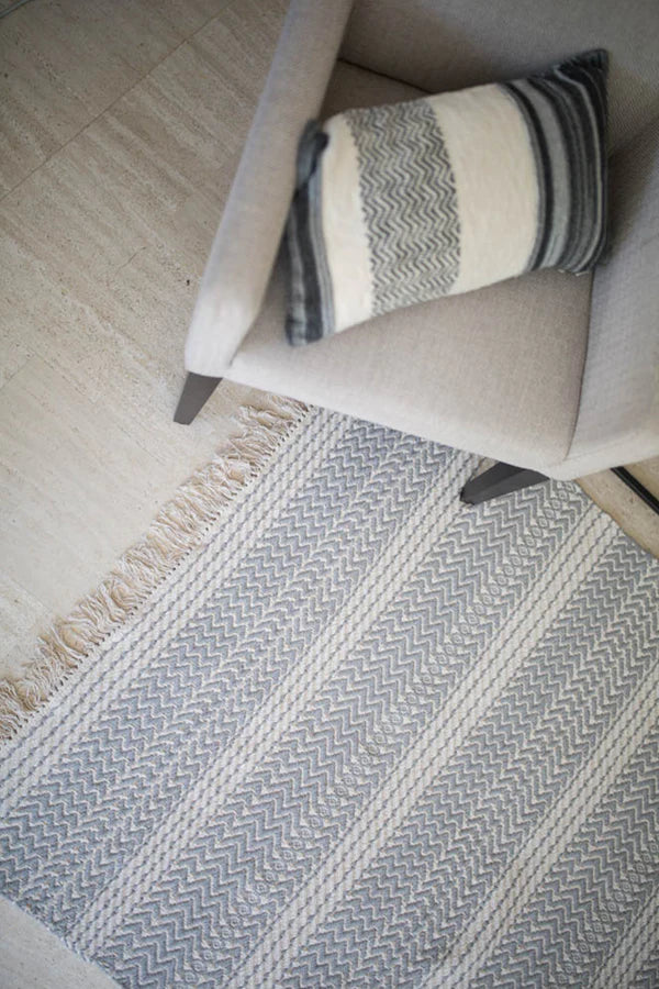 COTTON RUG MILANO NATURAL - GREY Little Wonder & Co
